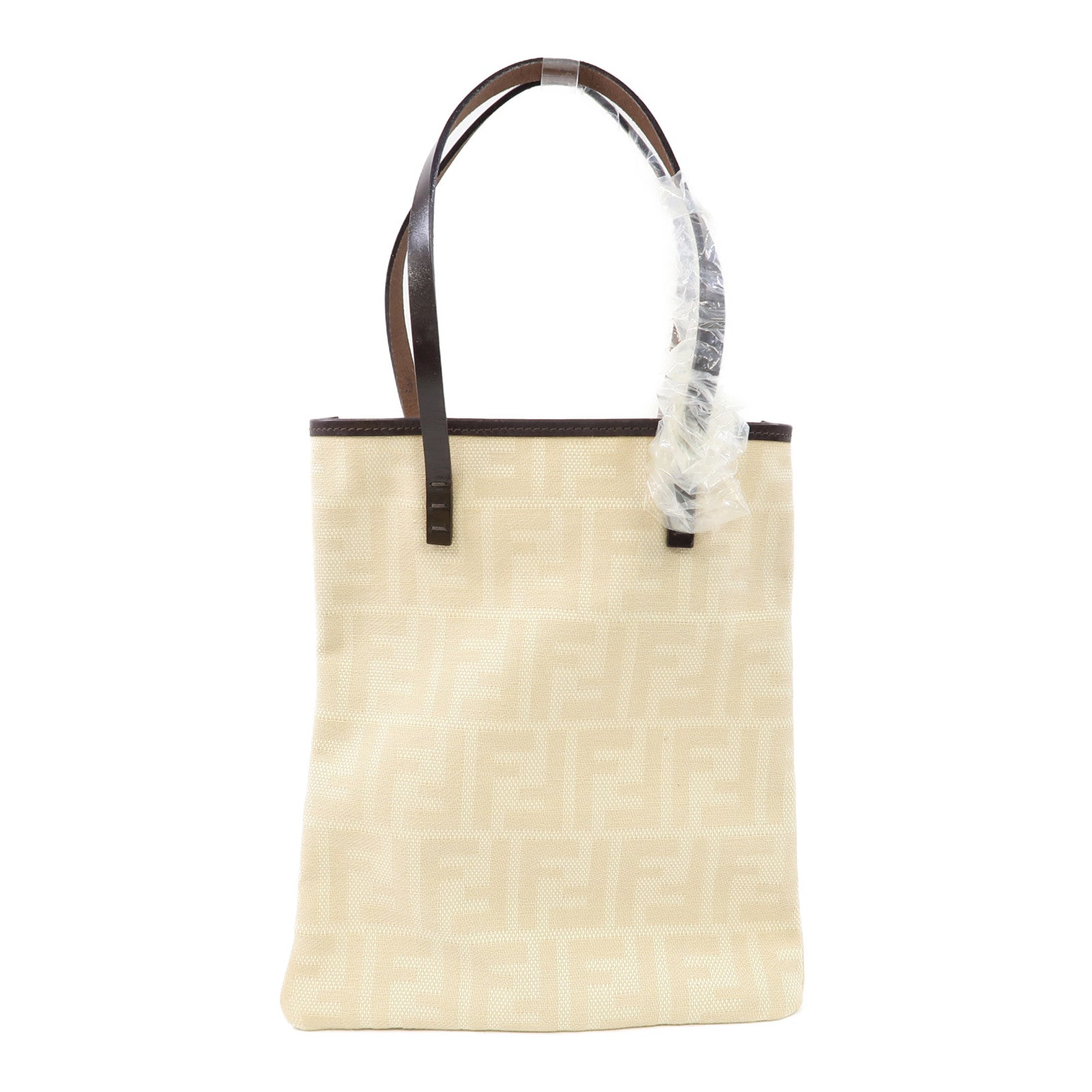 FENDI 【激減優惠】帆布Tote Bag手挽袋米色