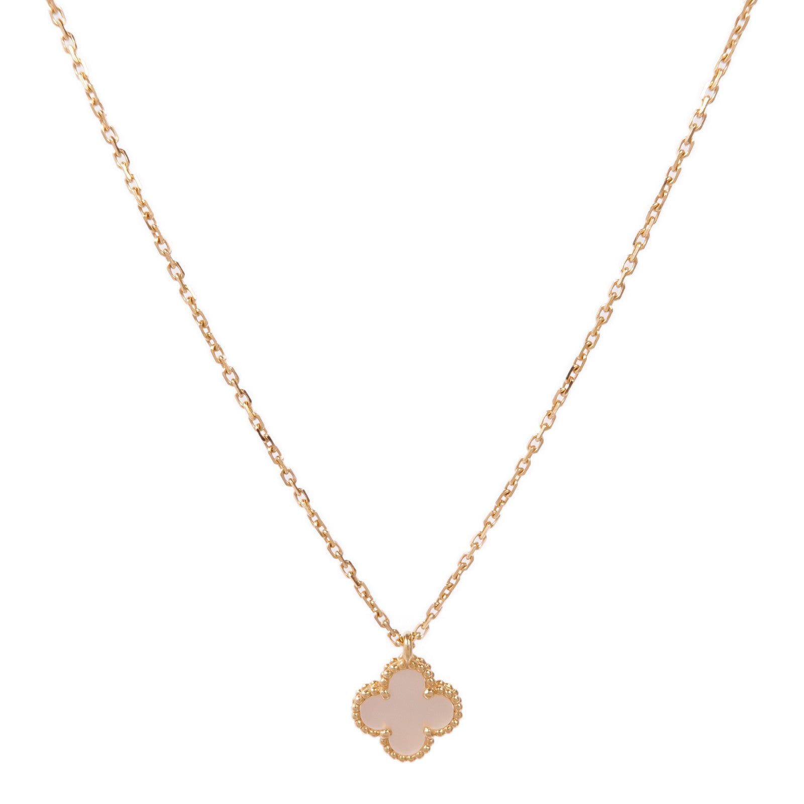 Van Cleef & Arpels 18K黃金Sweet Alhambra pendant Mother of Pearl Necklace珍珠母貝項鍊