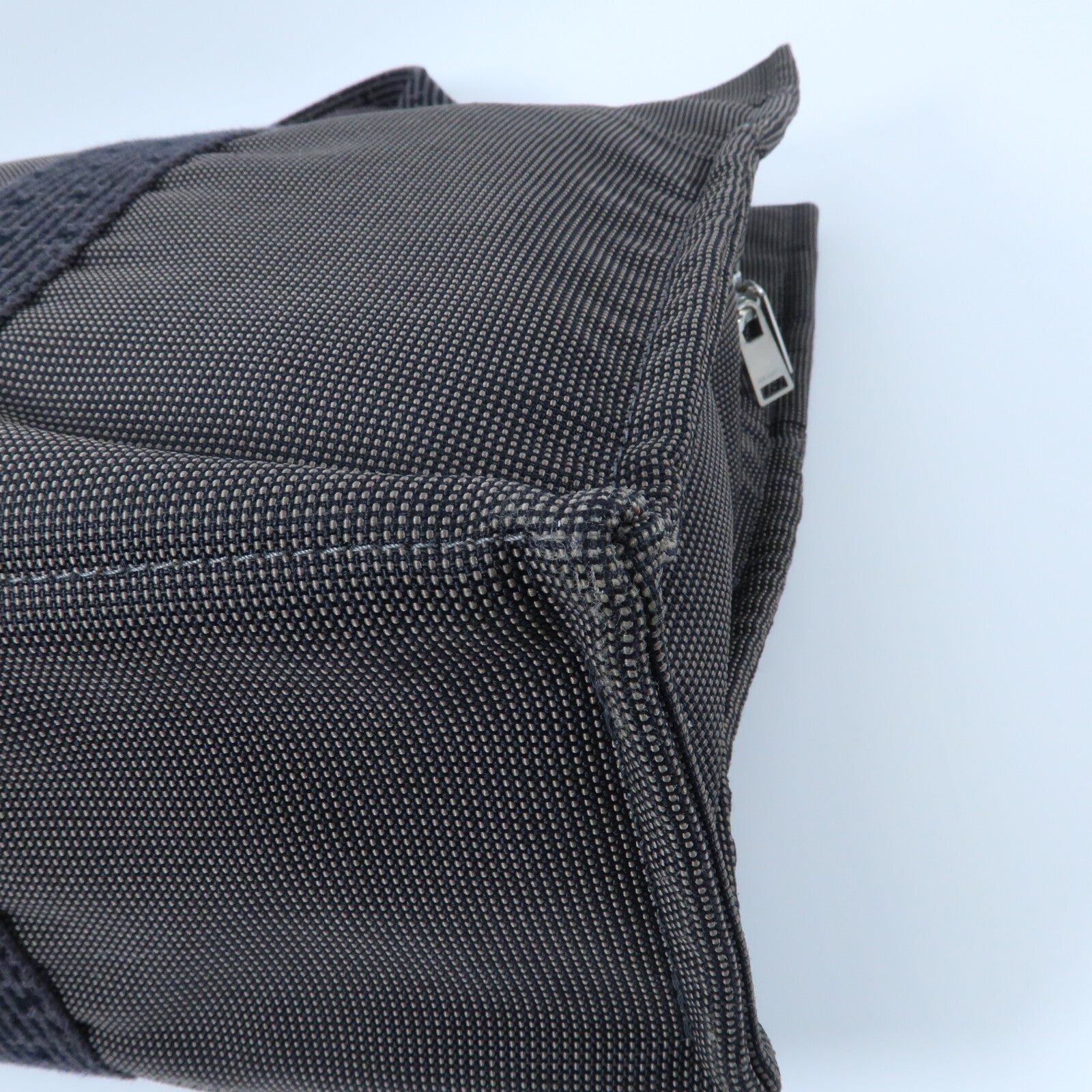 HERMES 帆布Fourre Tout Tote MM銀扣手挽袋