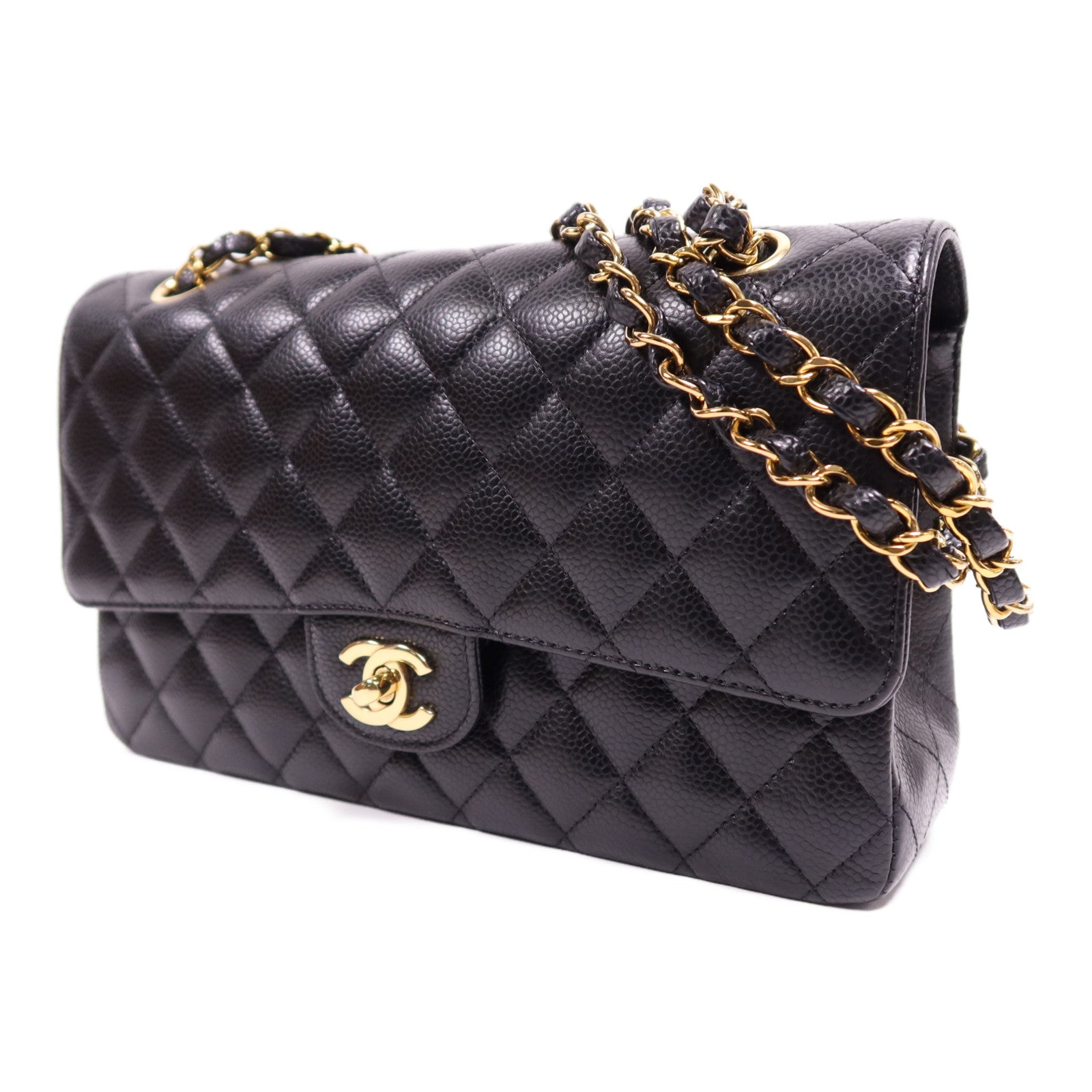 CHANEL 牛皮皮革Classic 25金扣鏈帶肩背袋