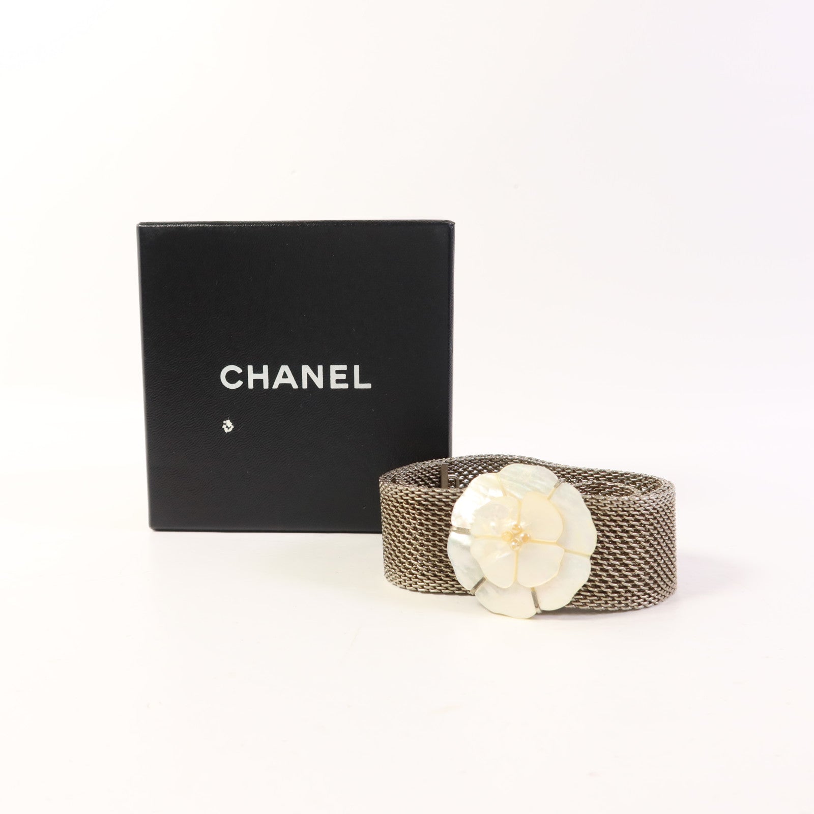 CHANEL 金屬/貝殼Belt皮帶