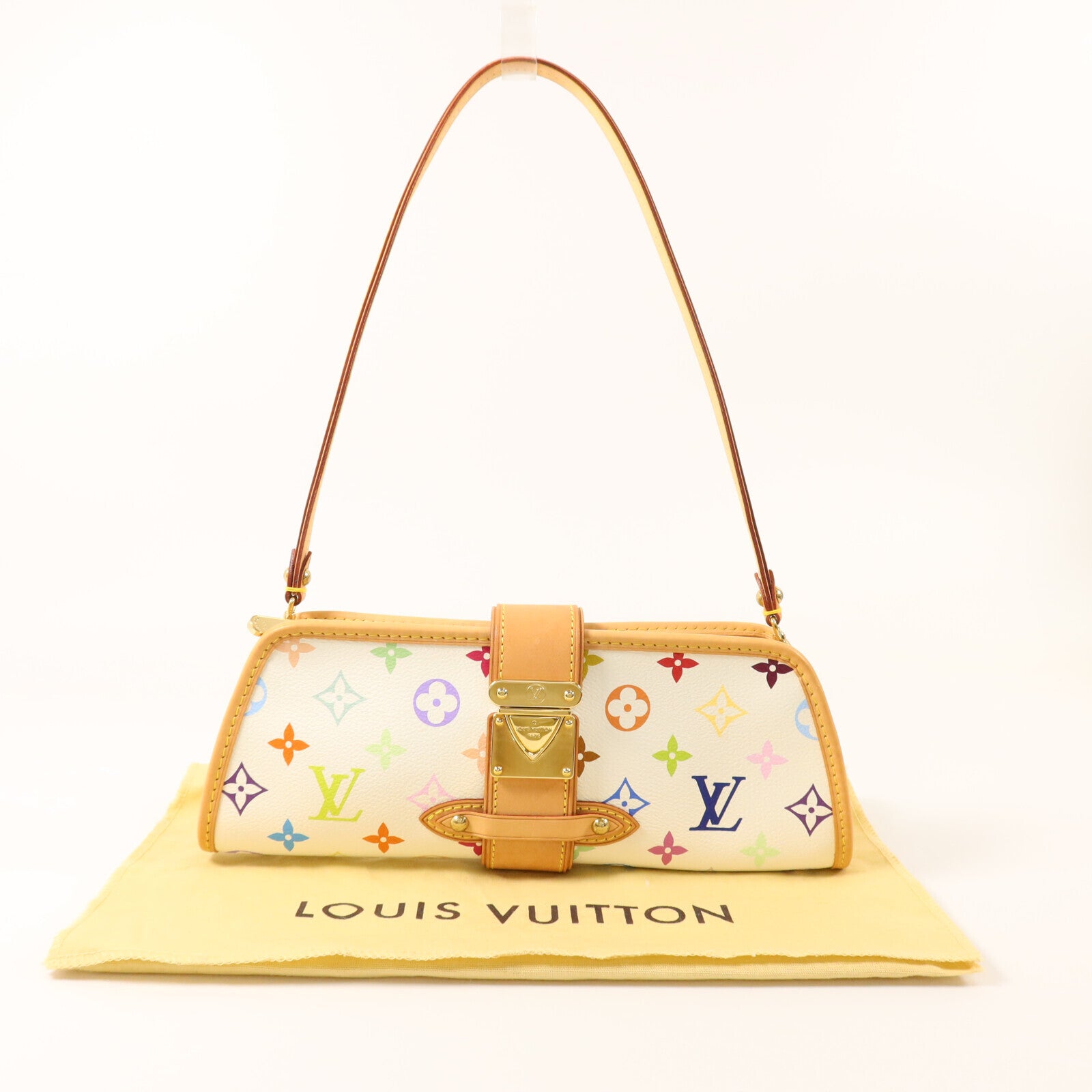 LOUIS VUITTON Monogram Multicolore Shirley金扣肩背袋