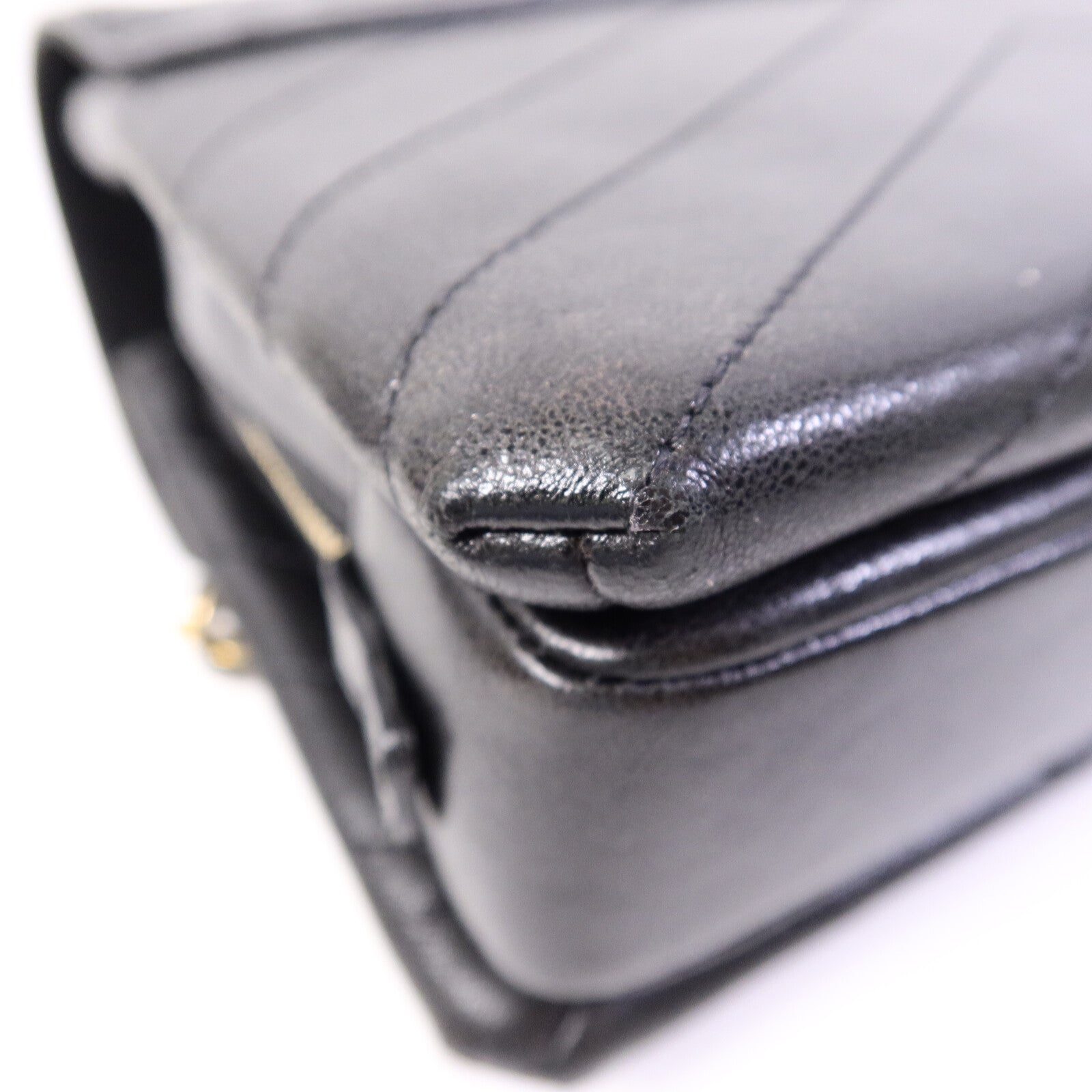 CHANEL 牛皮皮革Envelope Flap Bag鏈帶肩背袋