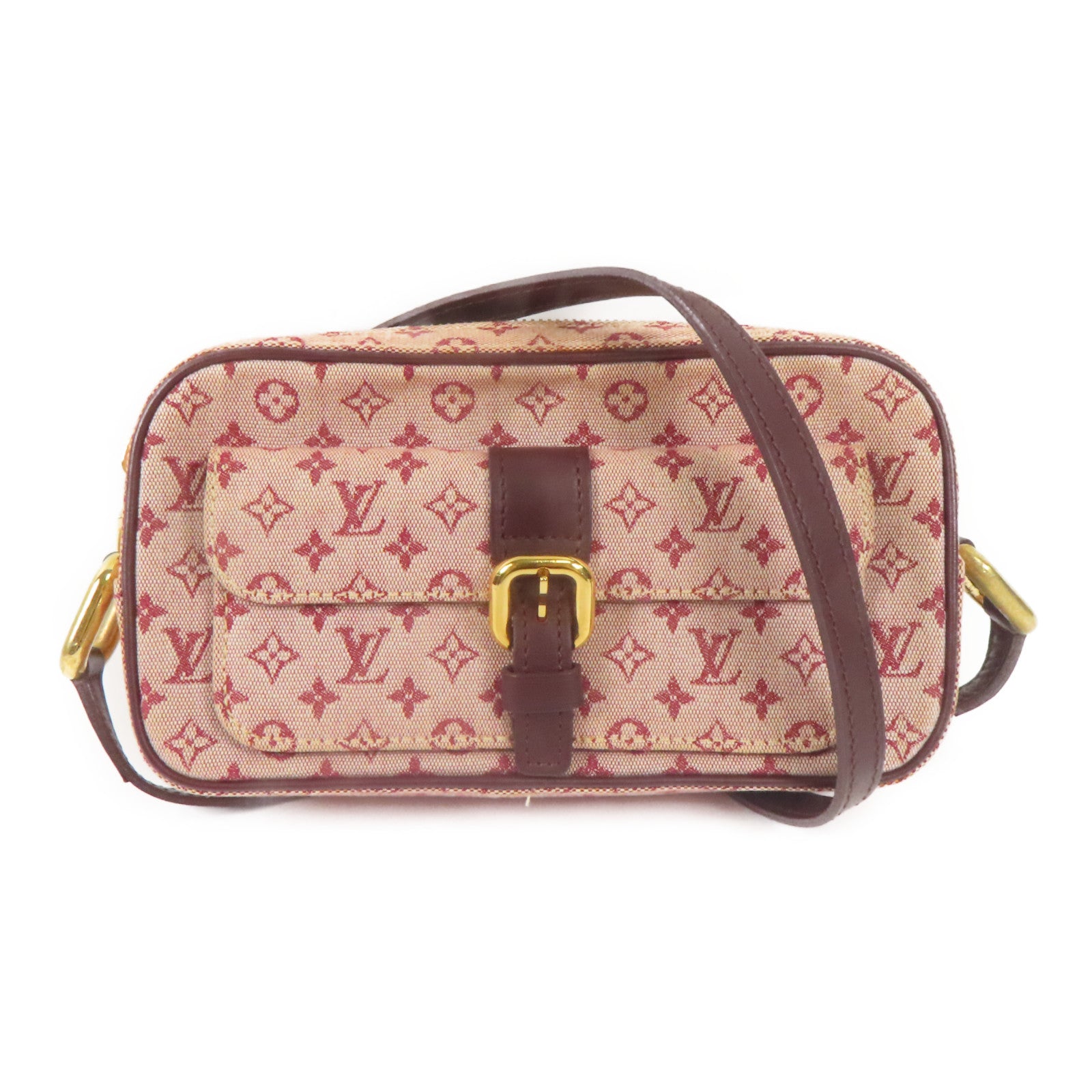 LOUIS VUITTON Monogram Mini Juliet金扣肩背袋粉紅色