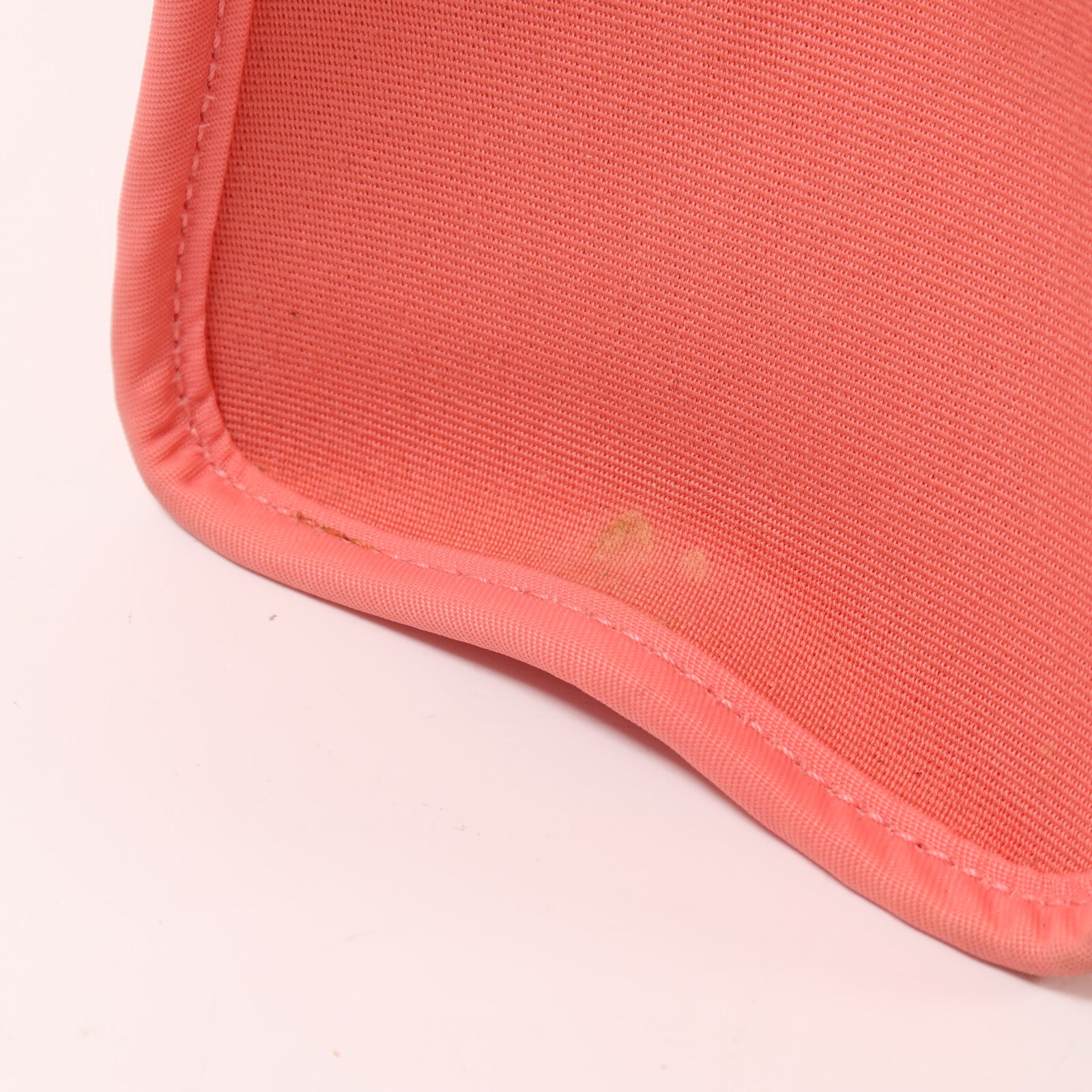 HERMES 帆布Herbag PM銀扣手挽肩背兩用袋Rose Azalee