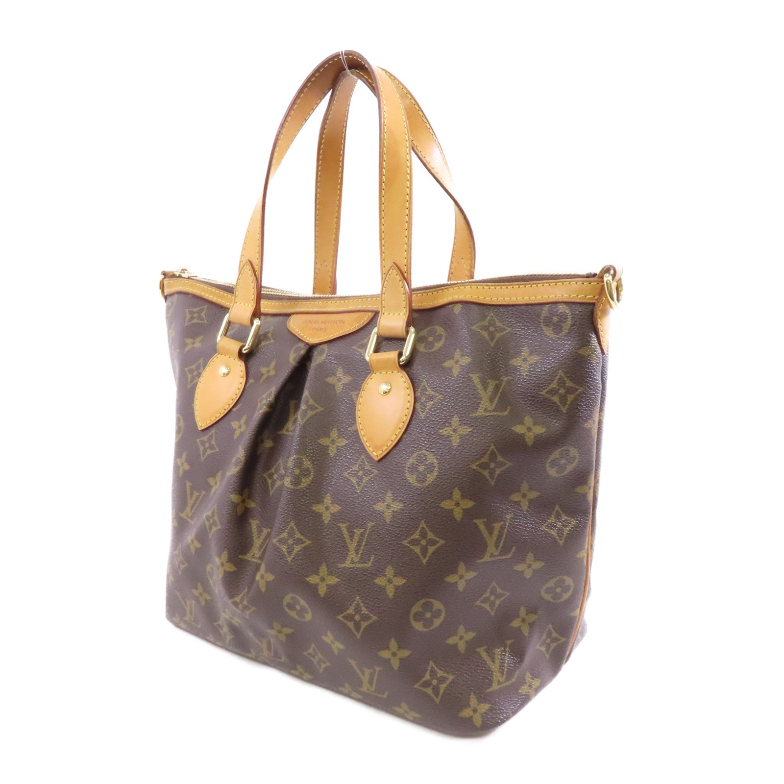 LOUIS VUITTON 【激減優惠】Monogram Palermo PM金扣手挽肩背兩用袋啡色