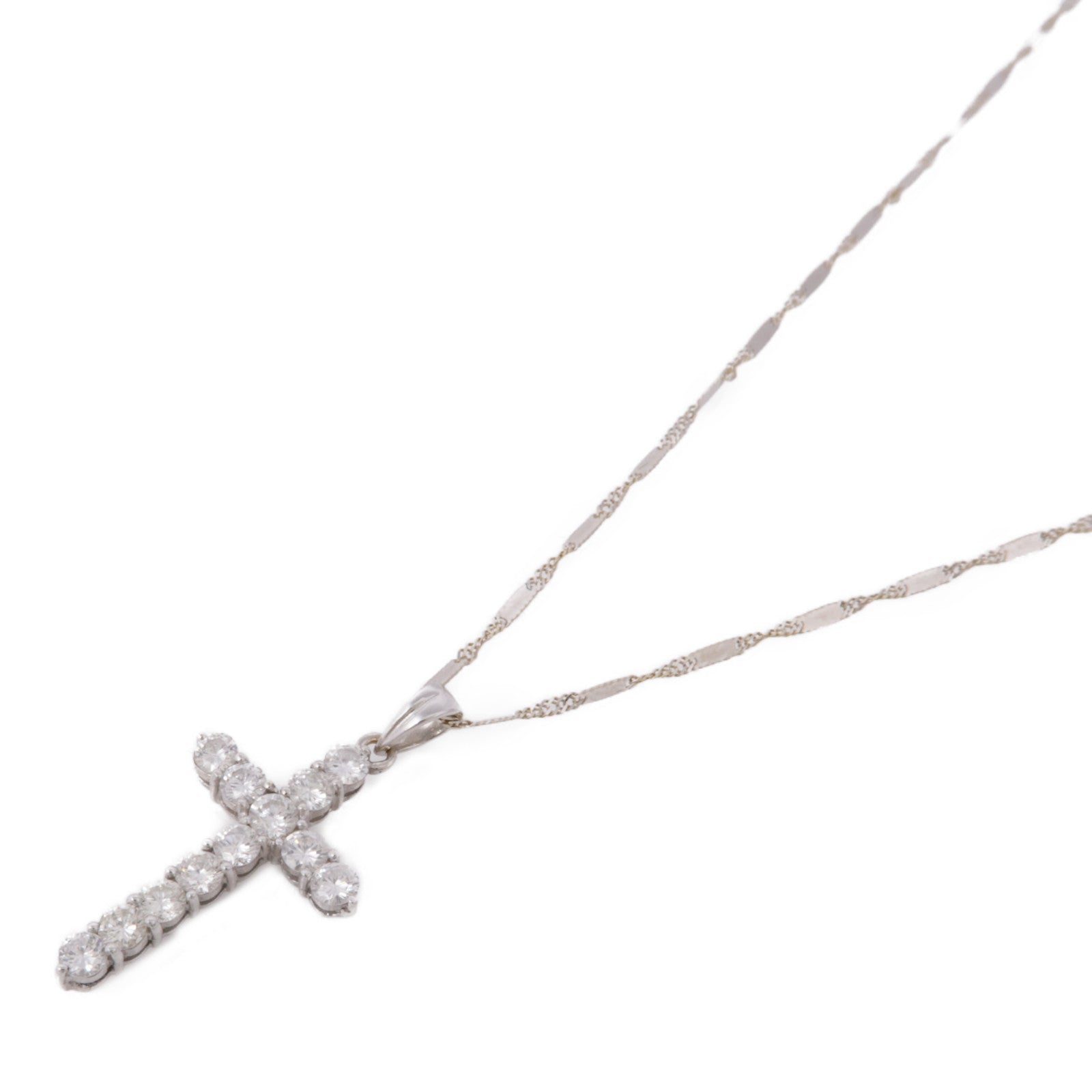 JEWELRY 18K白金Diamond Necklace鑽石項鍊
