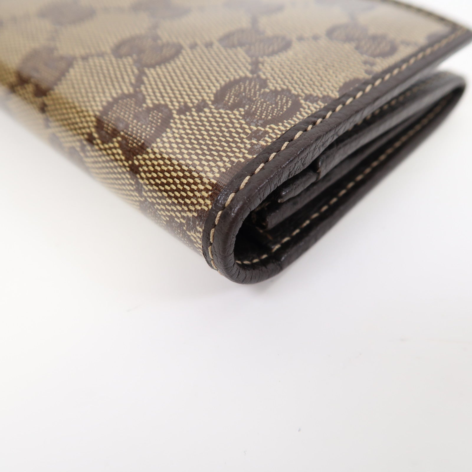 GUCCI 皮革Long Wallet金扣長錢包啡色
