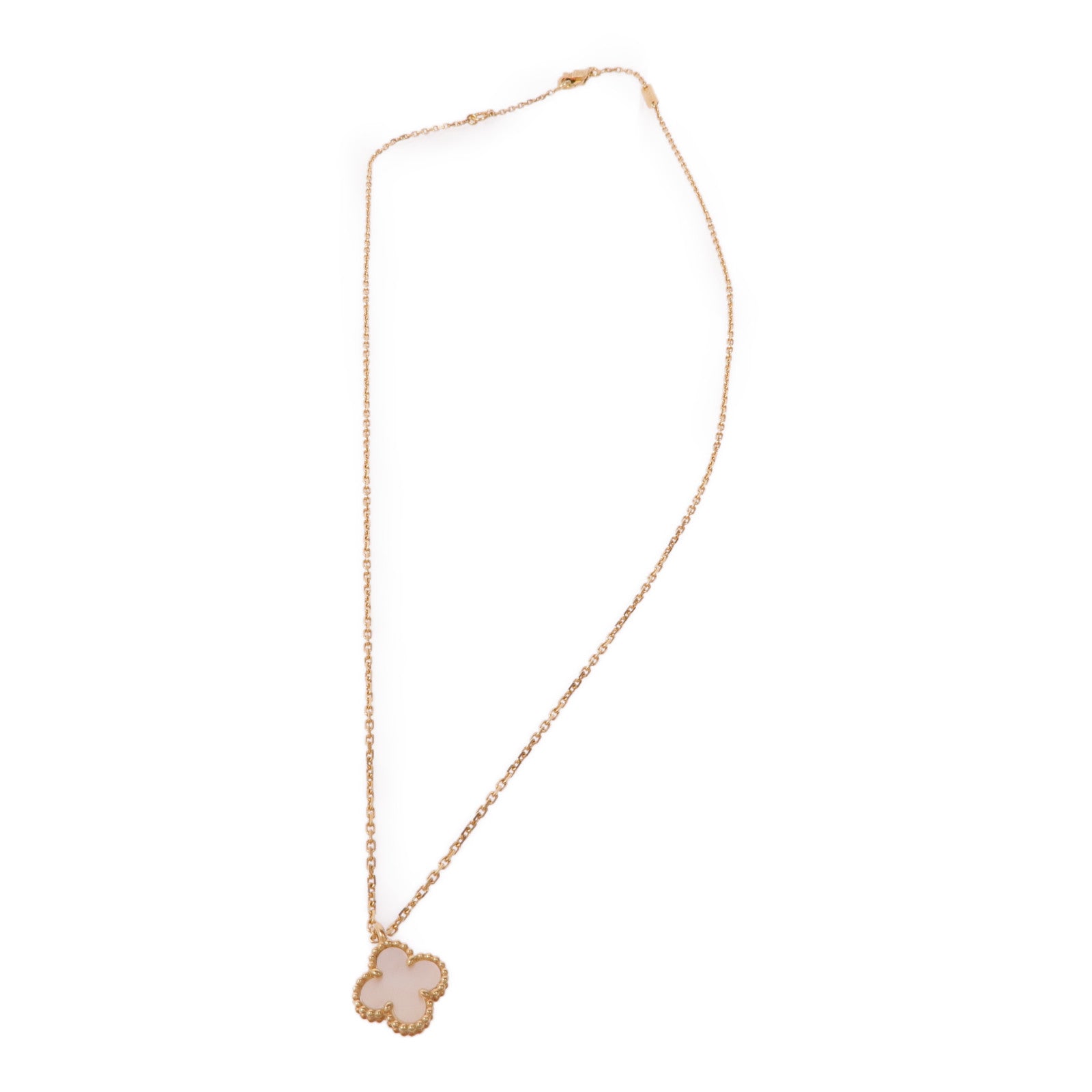 Van Cleef & Arpels 18K黃金Sweet Alhambra pendant Mother of Pearl Necklace珍珠母貝項鍊