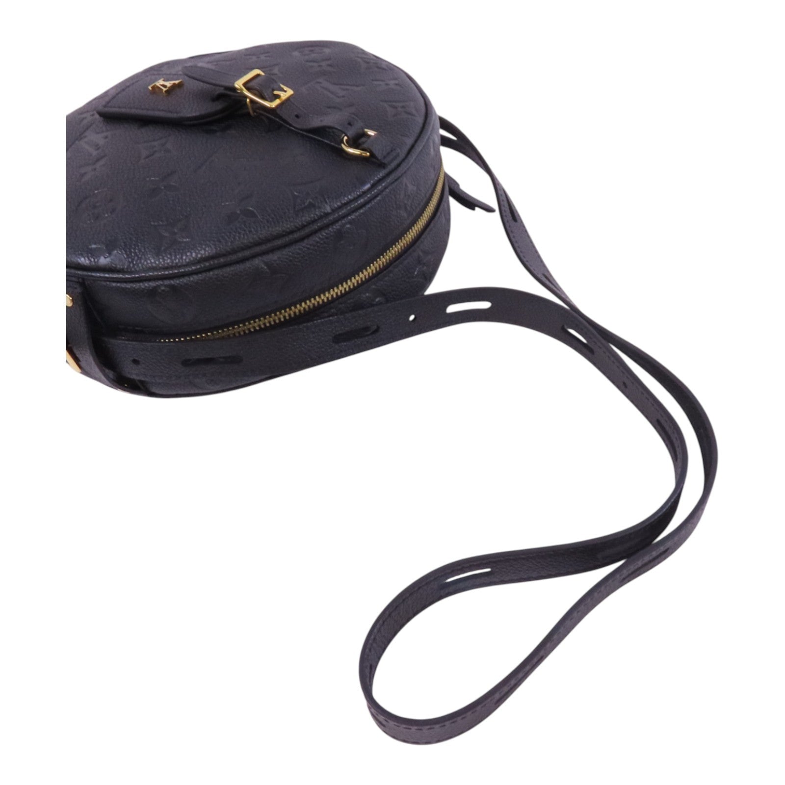 LOUIS VUITTON Monogram Empreinte Boite Chapeau Souple MM金扣肩背袋