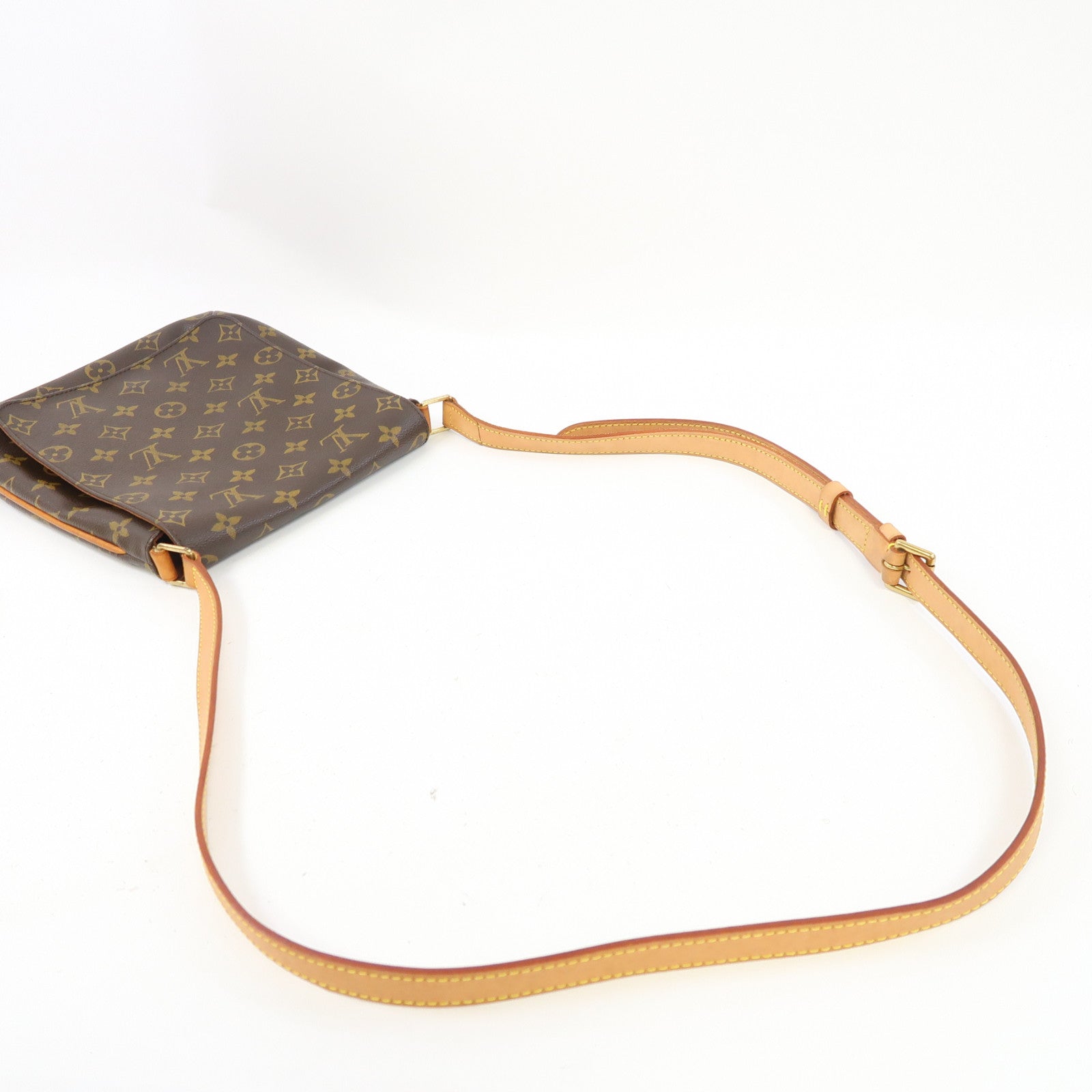 LOUIS VUITTON Monogram Musette Salsa金扣肩背袋啡色