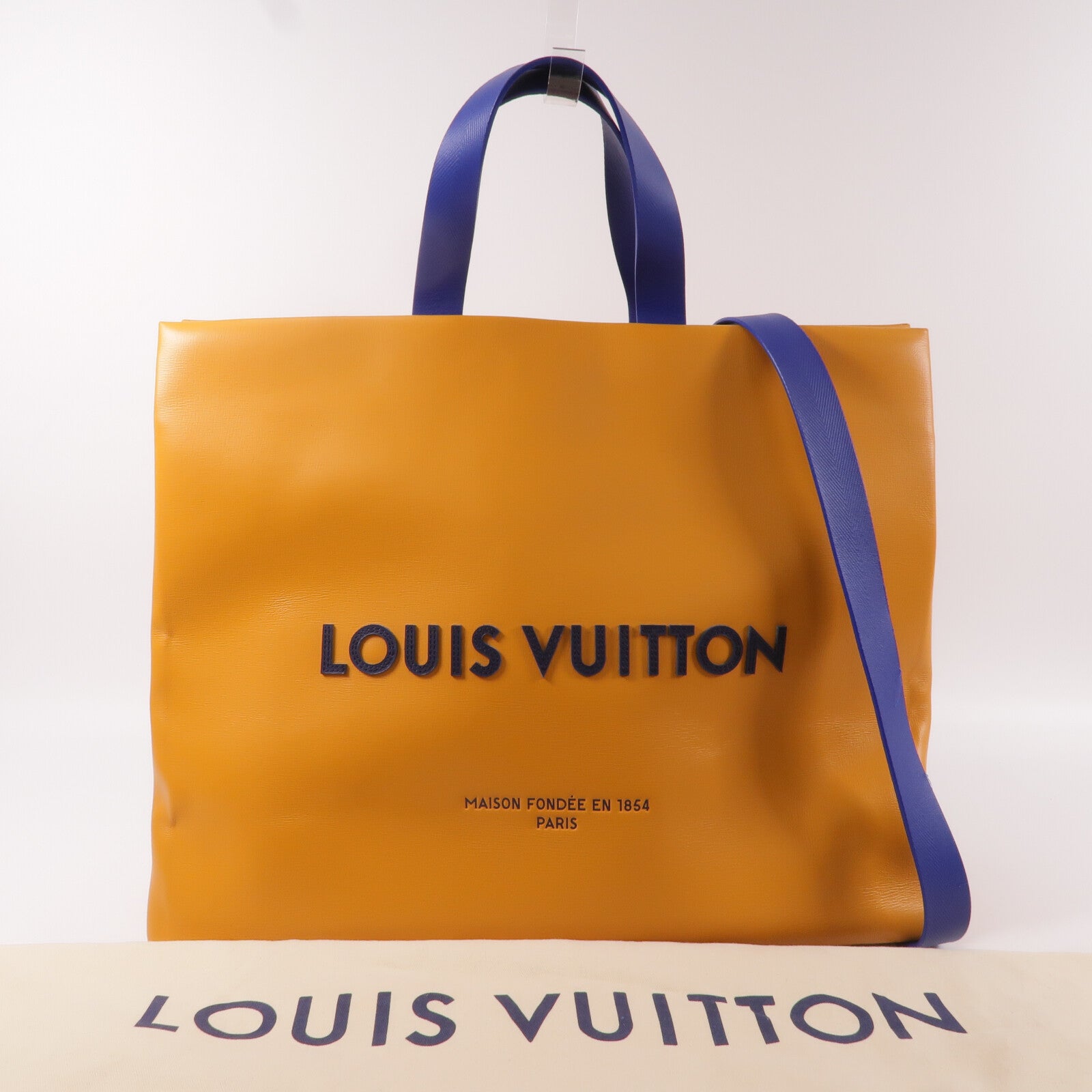 LOUIS VUITTON 牛皮皮革Shopper Tote MM手挽肩背兩用袋