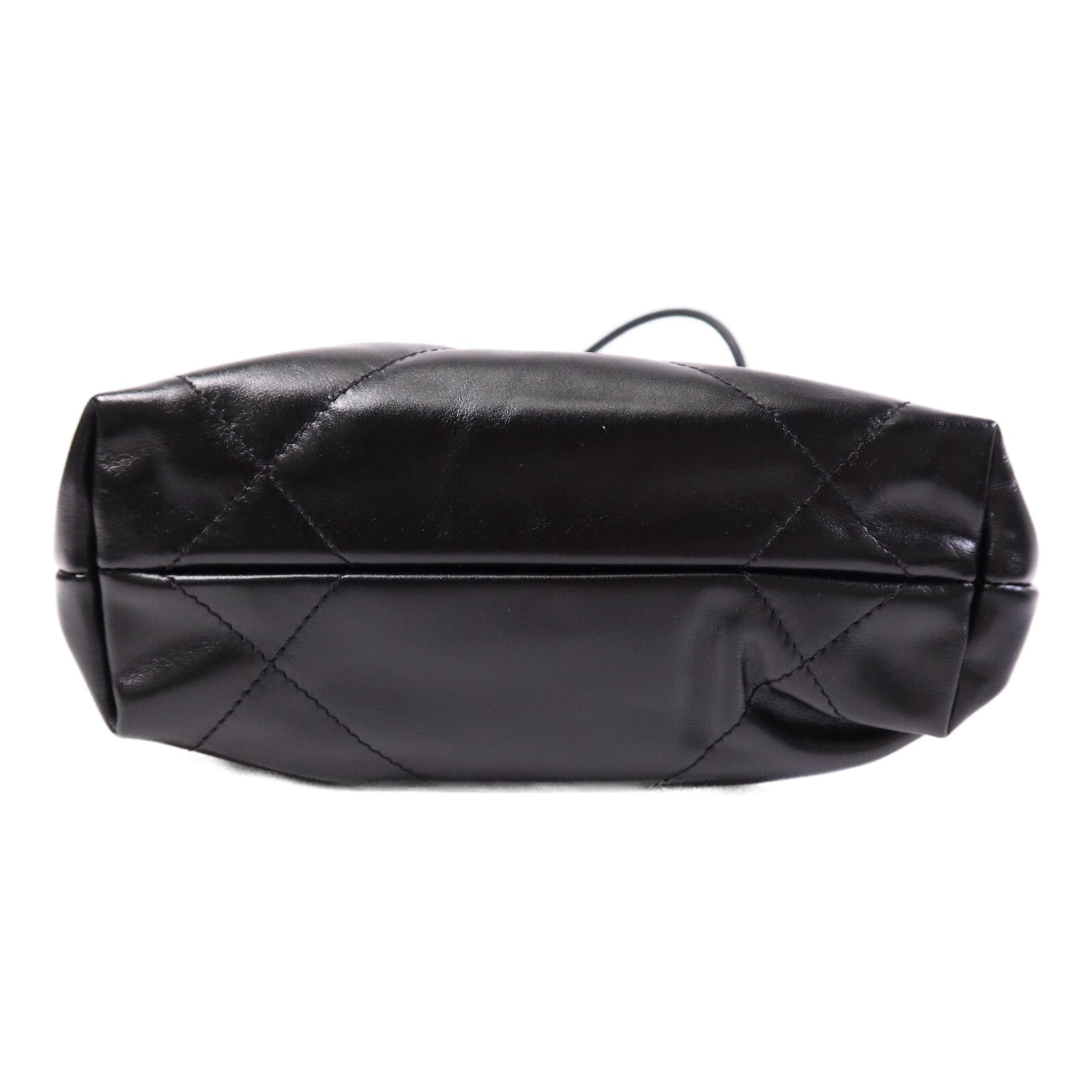CHANEL 牛皮皮革Mini 22金扣鏈帶肩背袋
