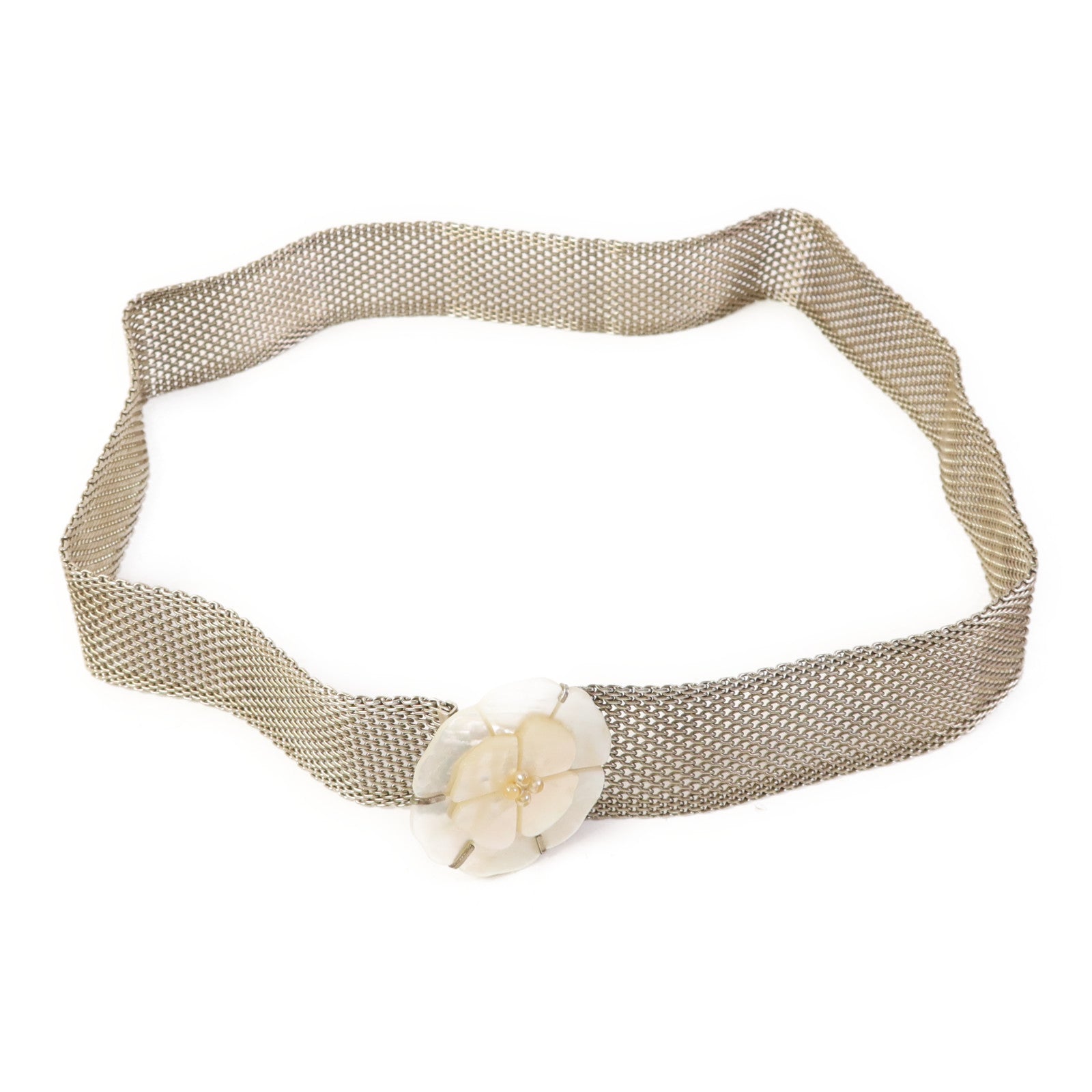 CHANEL 金屬/貝殼Belt皮帶