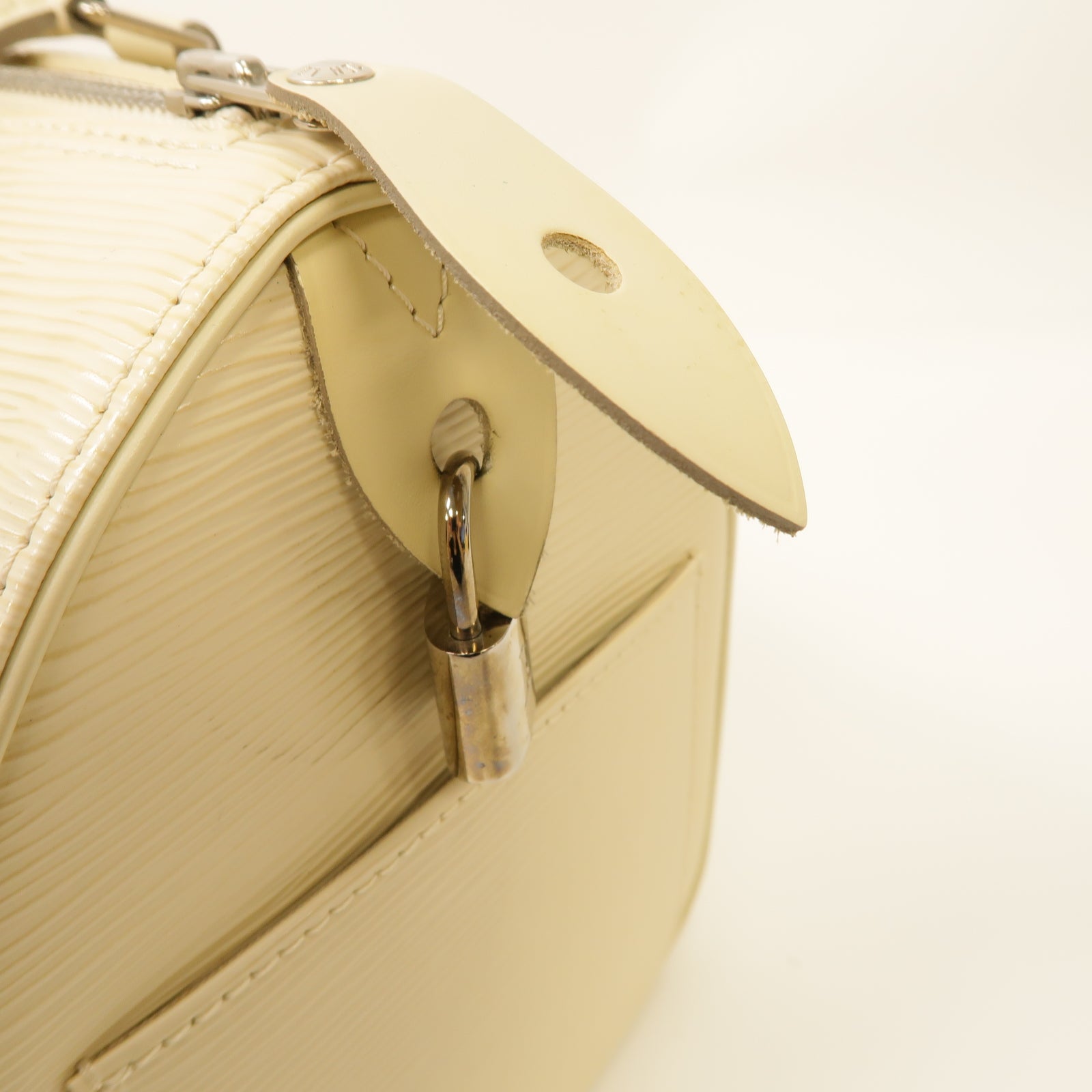LOUIS VUITTON 【激減優惠】Epi Speedy 30銀扣手挽袋白色