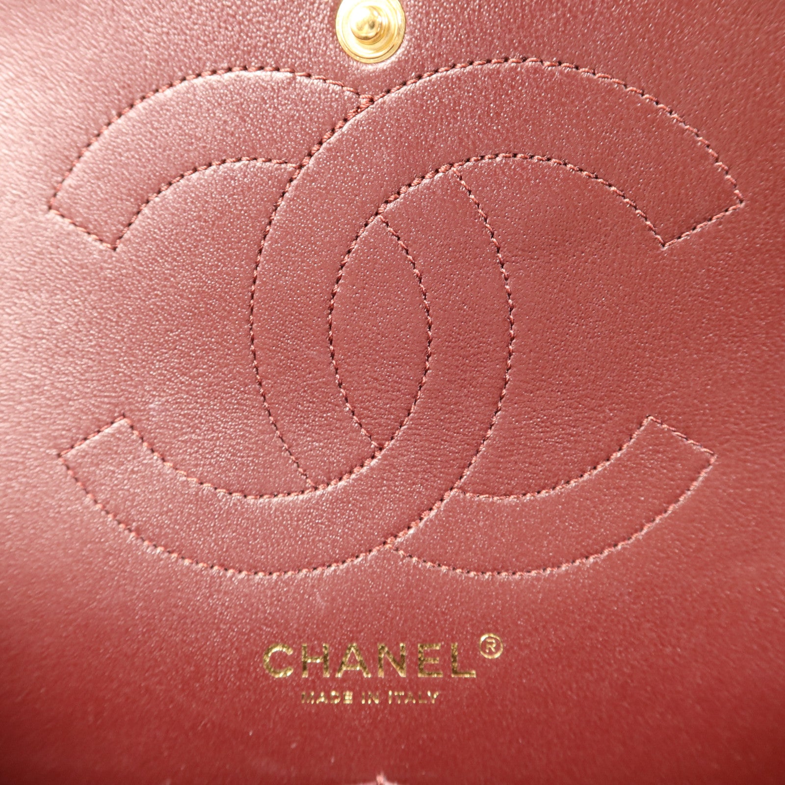 CHANEL 牛皮皮革2.55 Large金扣鏈帶肩背袋