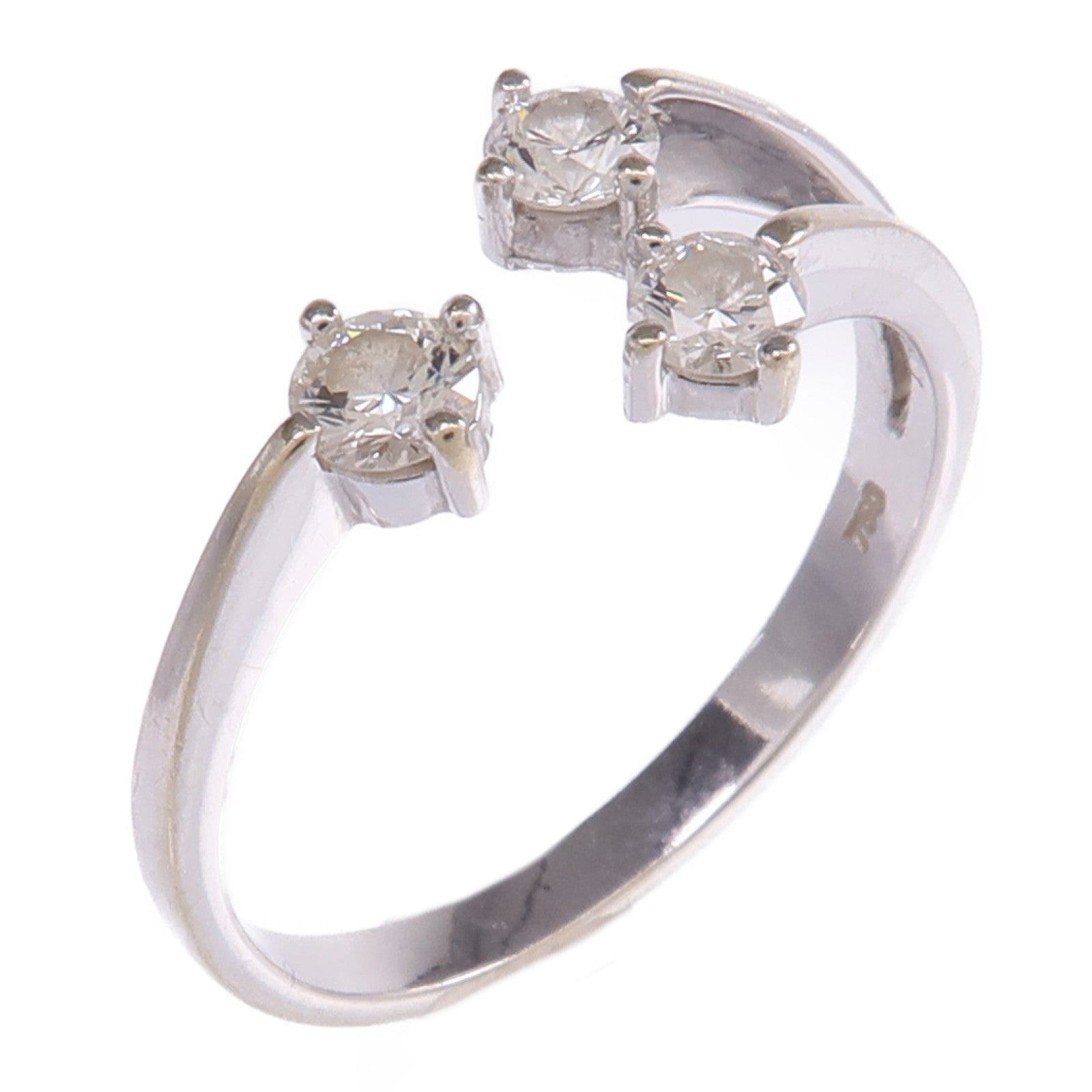 JEWELRY 【激減優惠】18K白金Diamond Ring鑽石戒指US#6.5