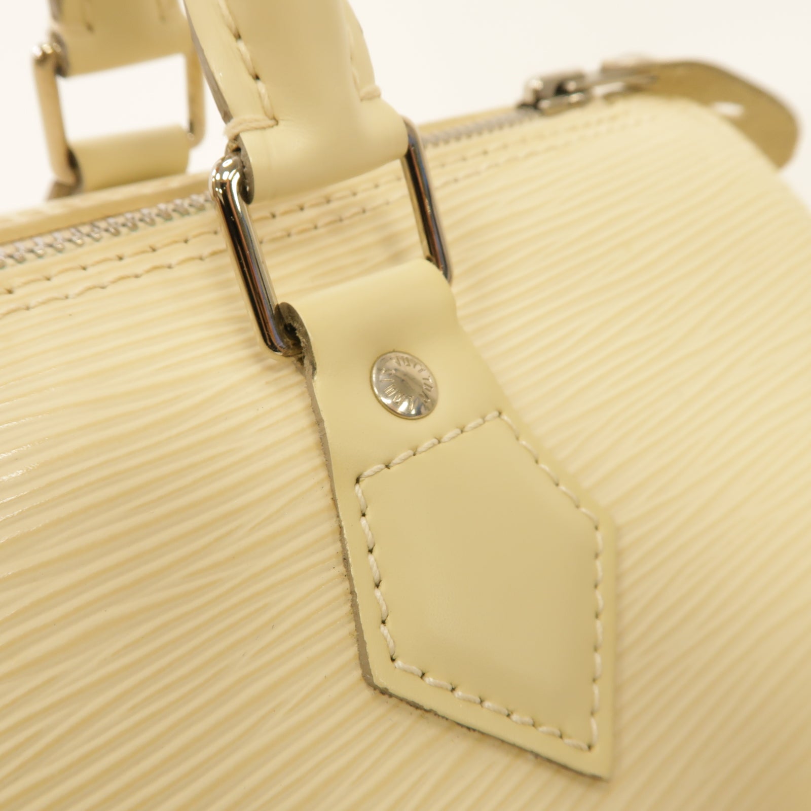 LOUIS VUITTON 【激減優惠】Epi Speedy 30銀扣手挽袋白色