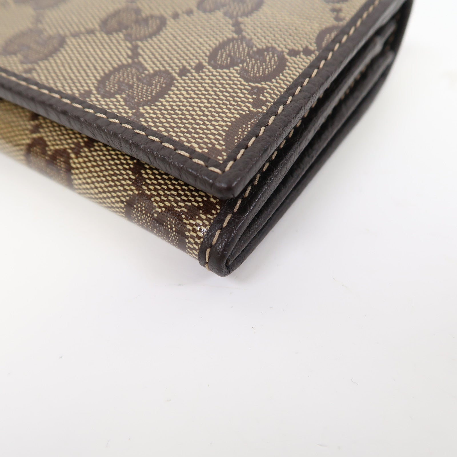 GUCCI 皮革Long Wallet金扣長錢包啡色