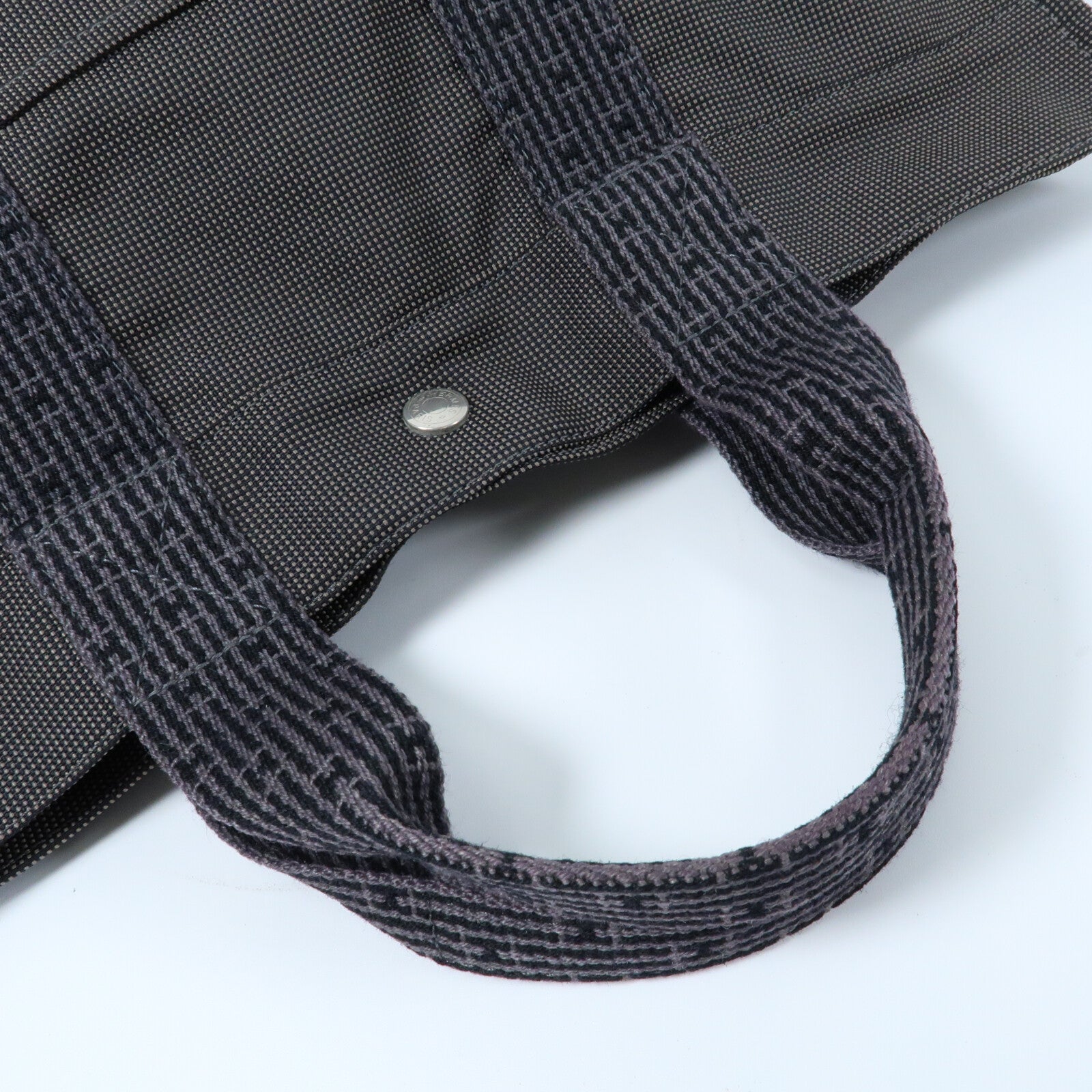 HERMES 帆布Fourre Tout Tote MM銀扣手挽袋