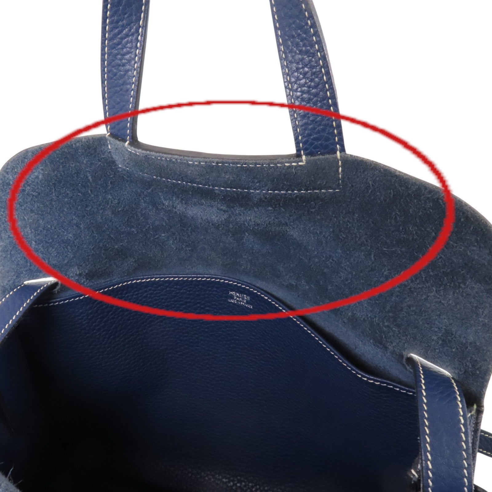 HERMES Clemence皮革Halzan 31銀扣肩背袋