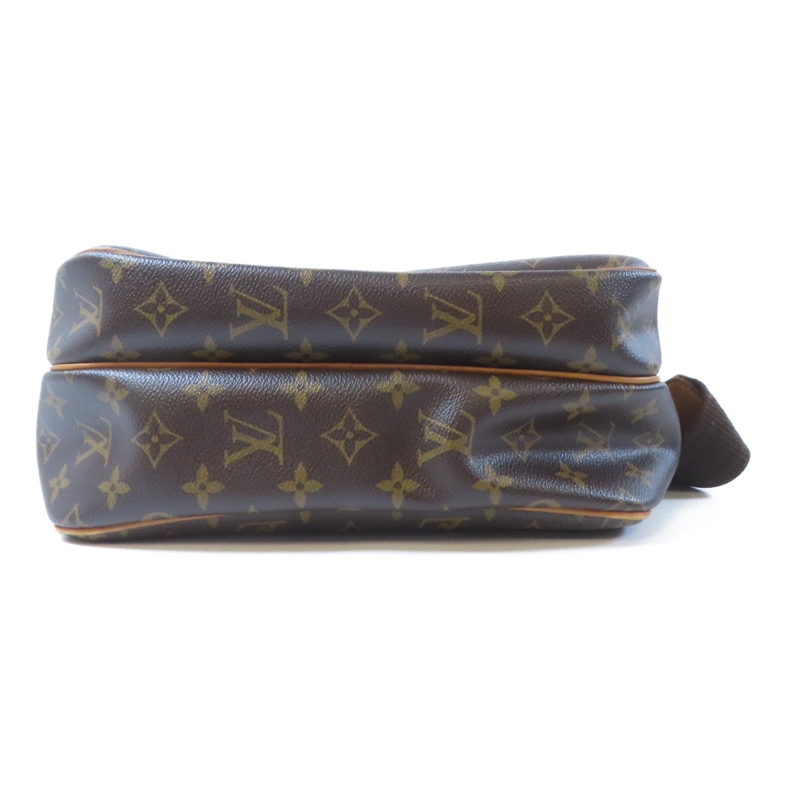 LOUIS VUITTON Monogram Reporter PM金扣肩背袋啡色