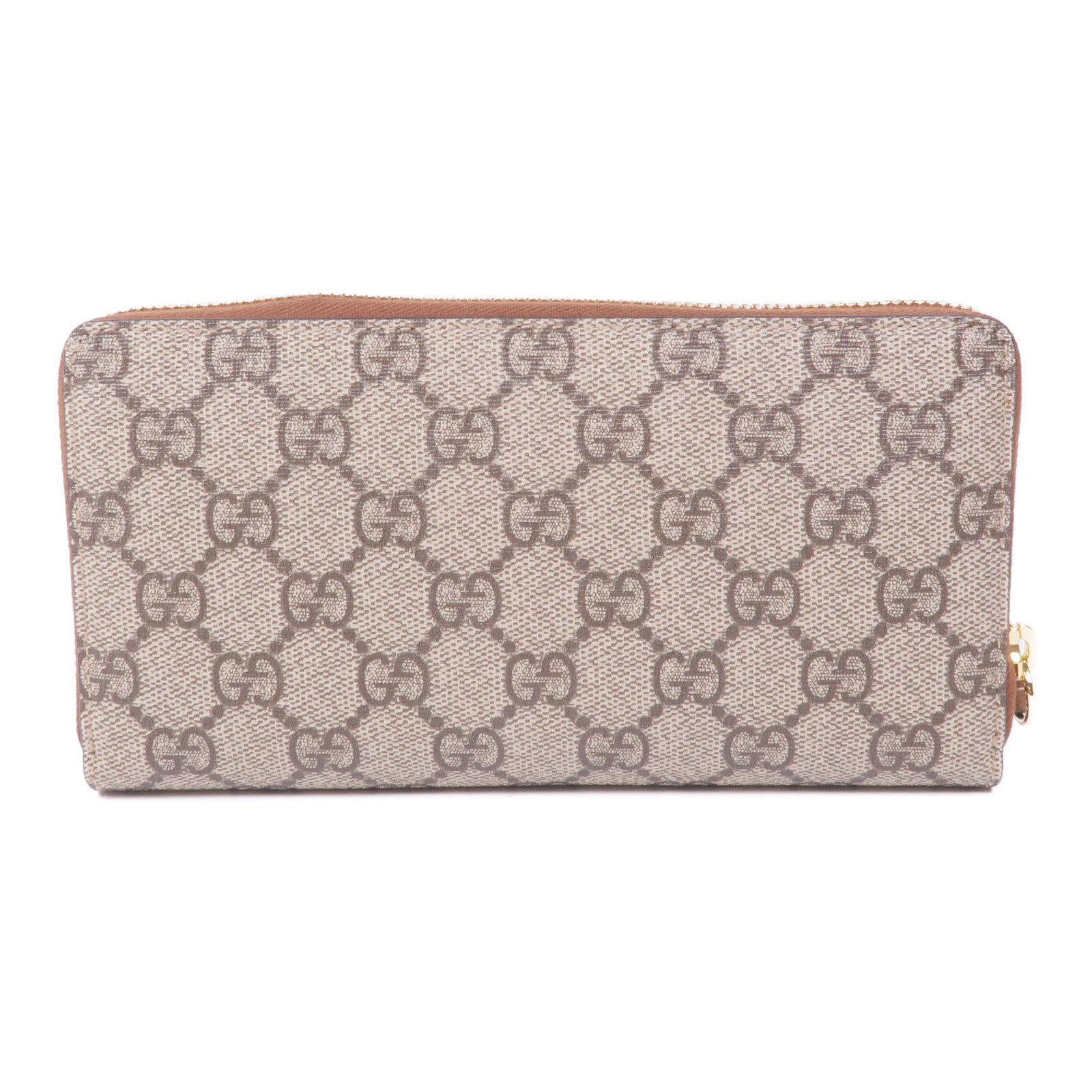 GUCCI 塗層帆布Long Wallet金扣長錢包