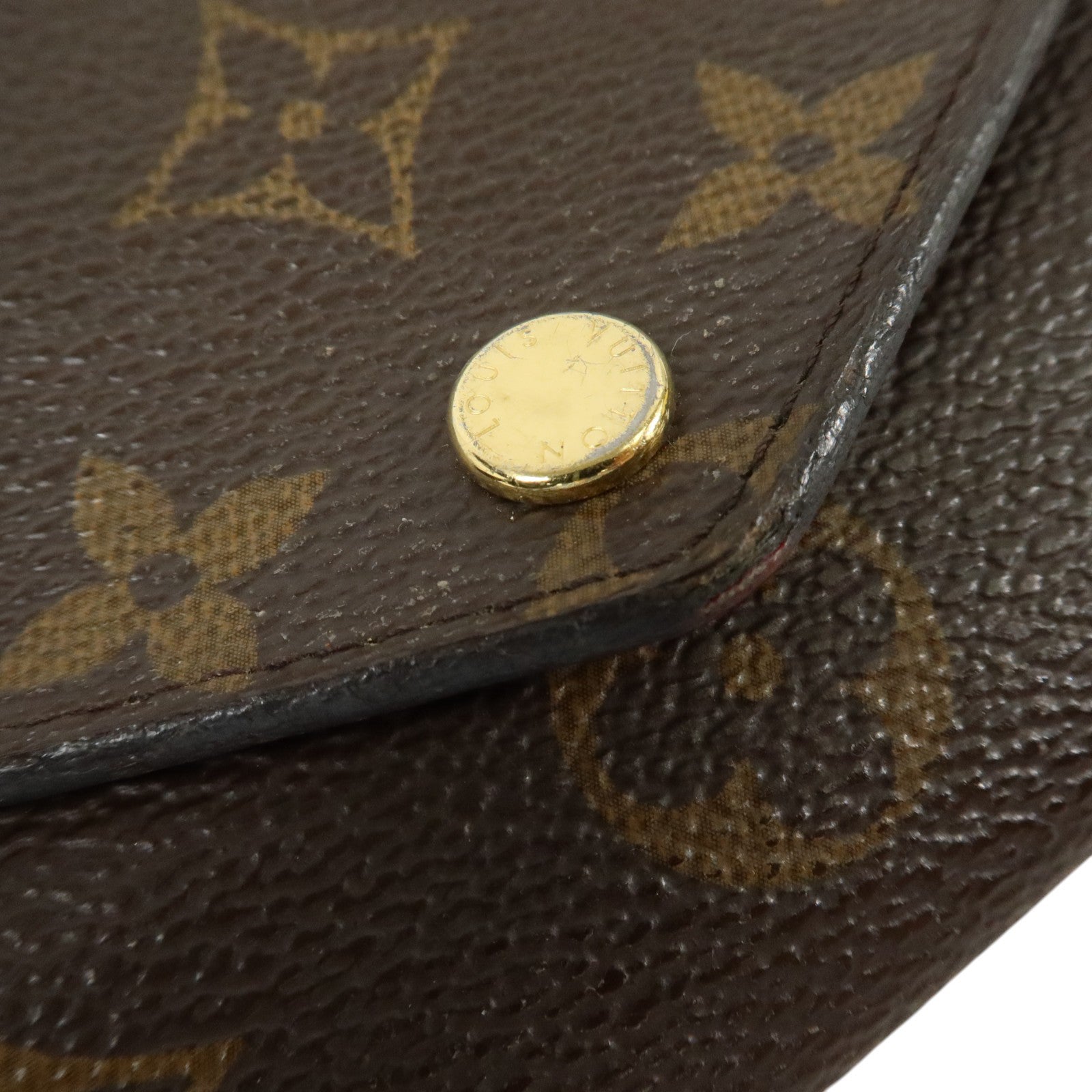 LOUIS VUITTON Monogram Jeanne Wallet金扣長錢包