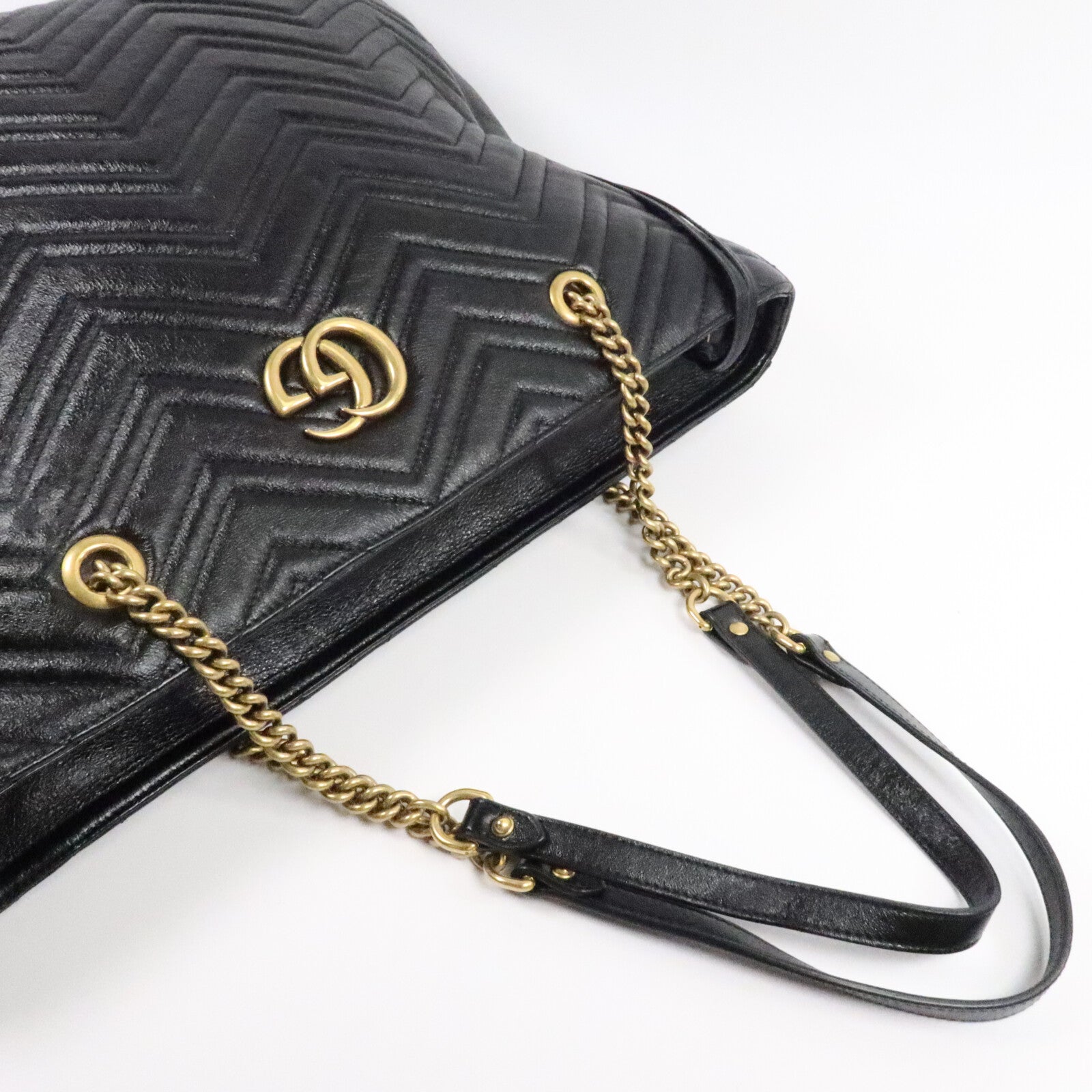 GUCCI 牛皮皮革GG Marmont Tote Bag手挽袋