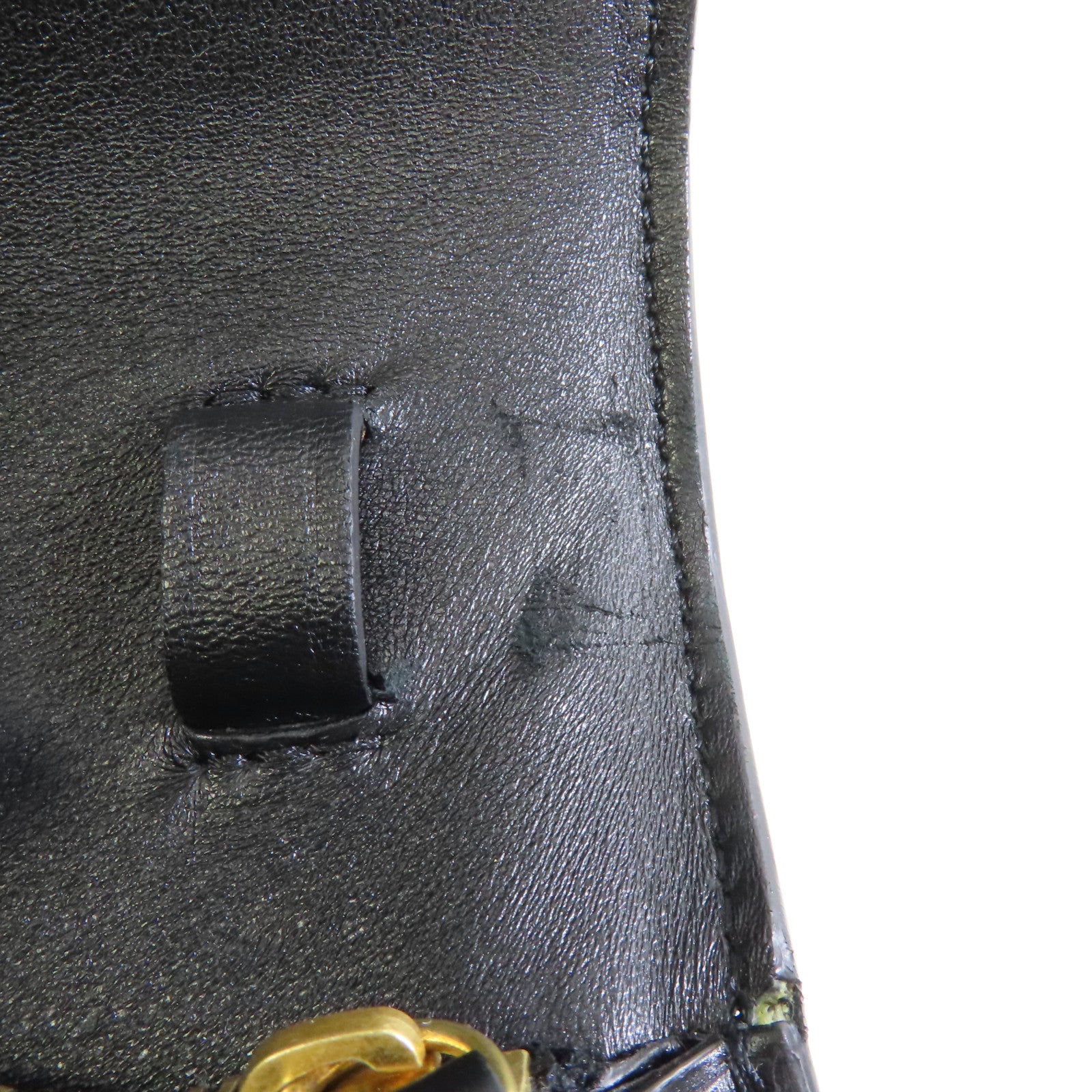 CELINE 牛皮皮革Classic Box Medium金扣肩背袋黑色
