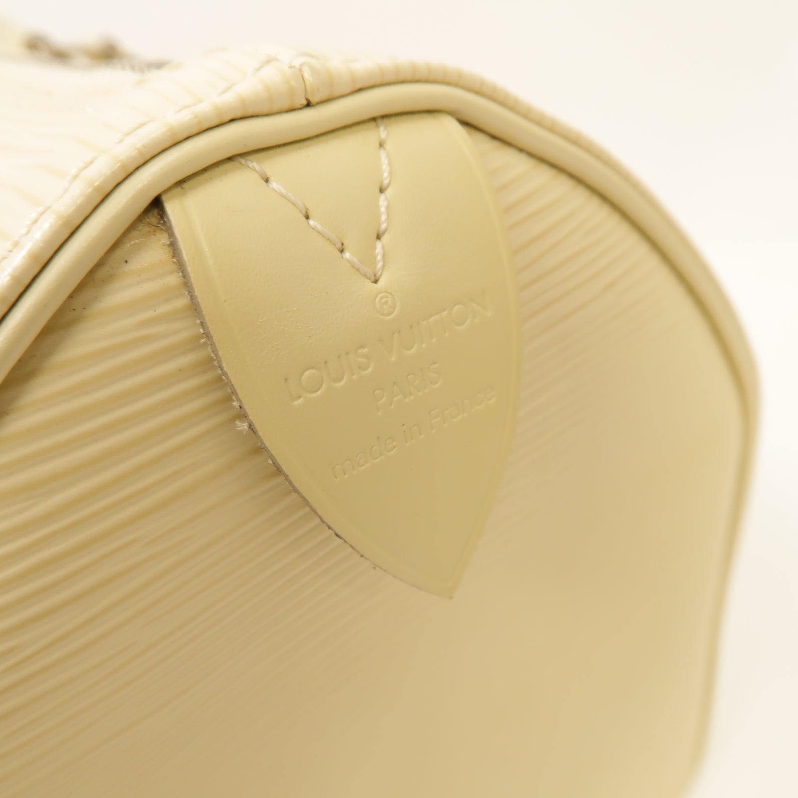 LOUIS VUITTON 【激減優惠】Epi Speedy 30銀扣手挽袋白色