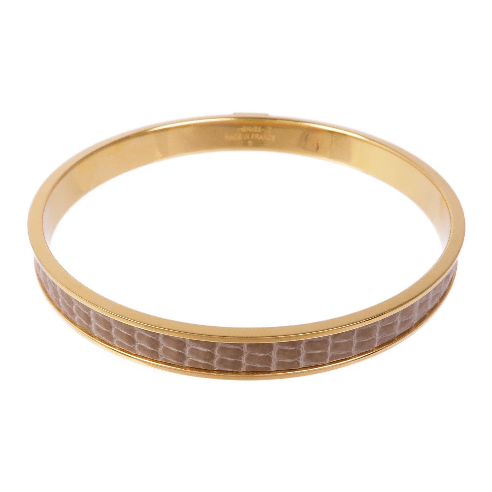 HERMES 金屬/蜥蝪皮革Bracelet/Bangle手鐲