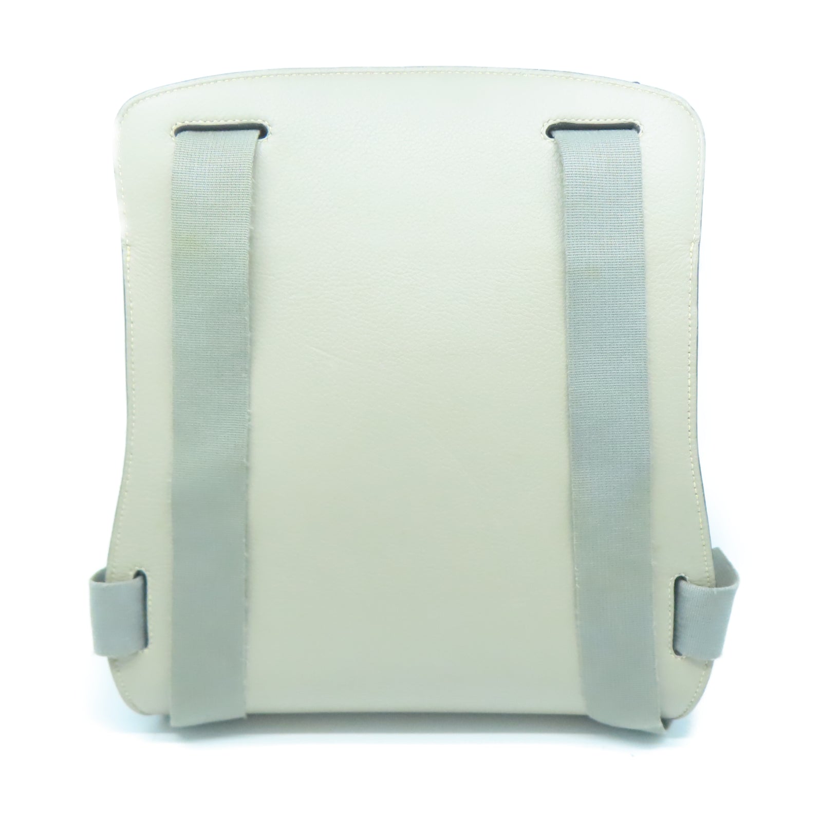 HERMES 【清倉大減價】牛皮皮革Backpack背包灰色