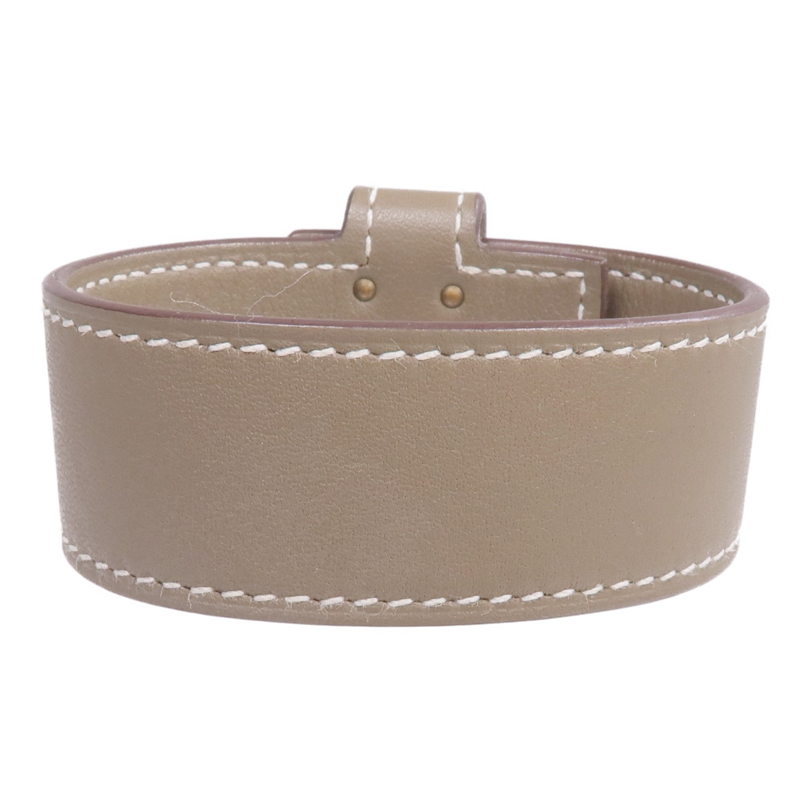 HERMES Swift皮革Kelly Twist金扣手帶Etoupe