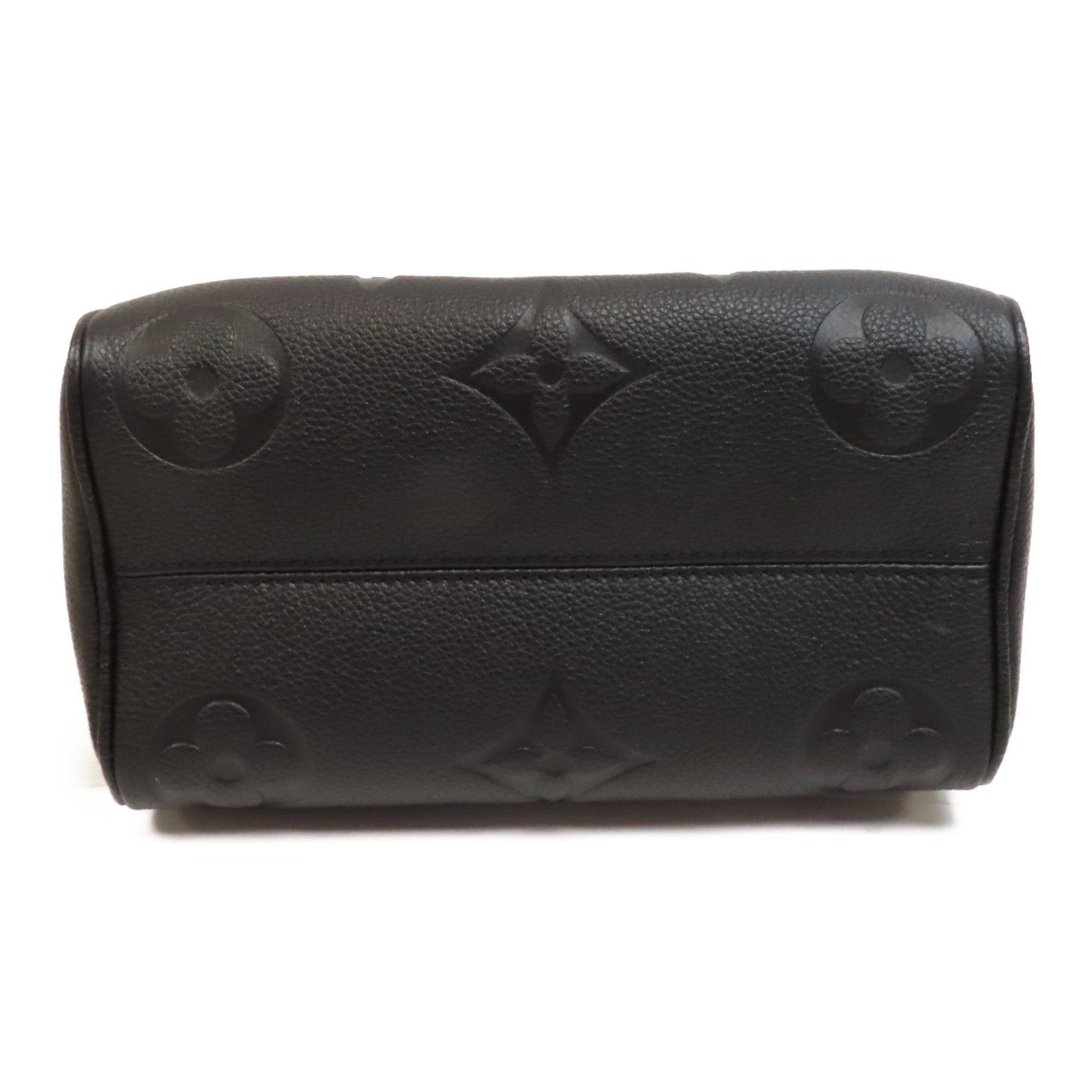 LOUIS VUITTON Monogram Empreinte Speedy Bandouliere 20金釦手挽肩背兩用袋黑色