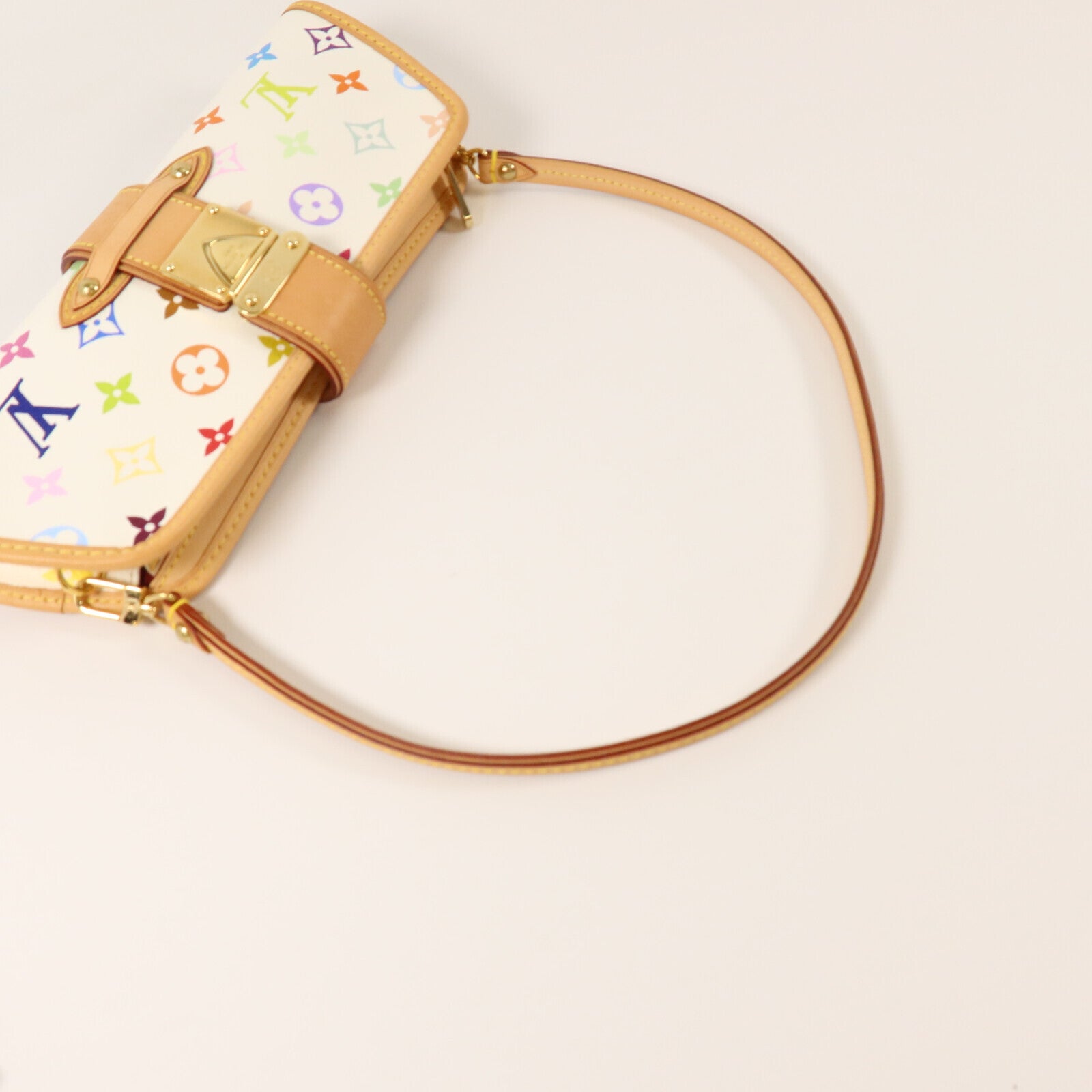 LOUIS VUITTON Monogram Multicolore Shirley金扣肩背袋