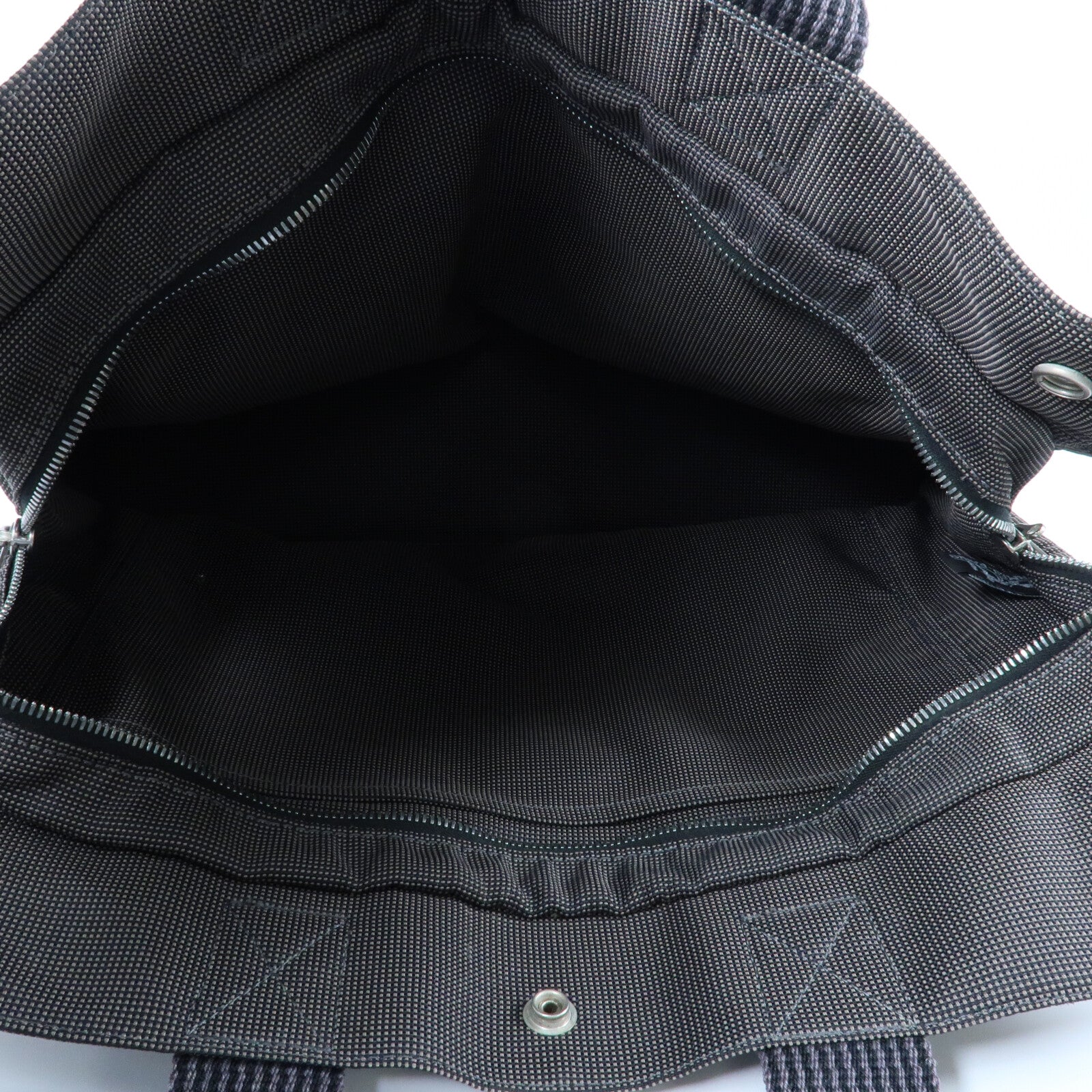 HERMES 帆布Fourre Tout Tote MM銀扣手挽袋