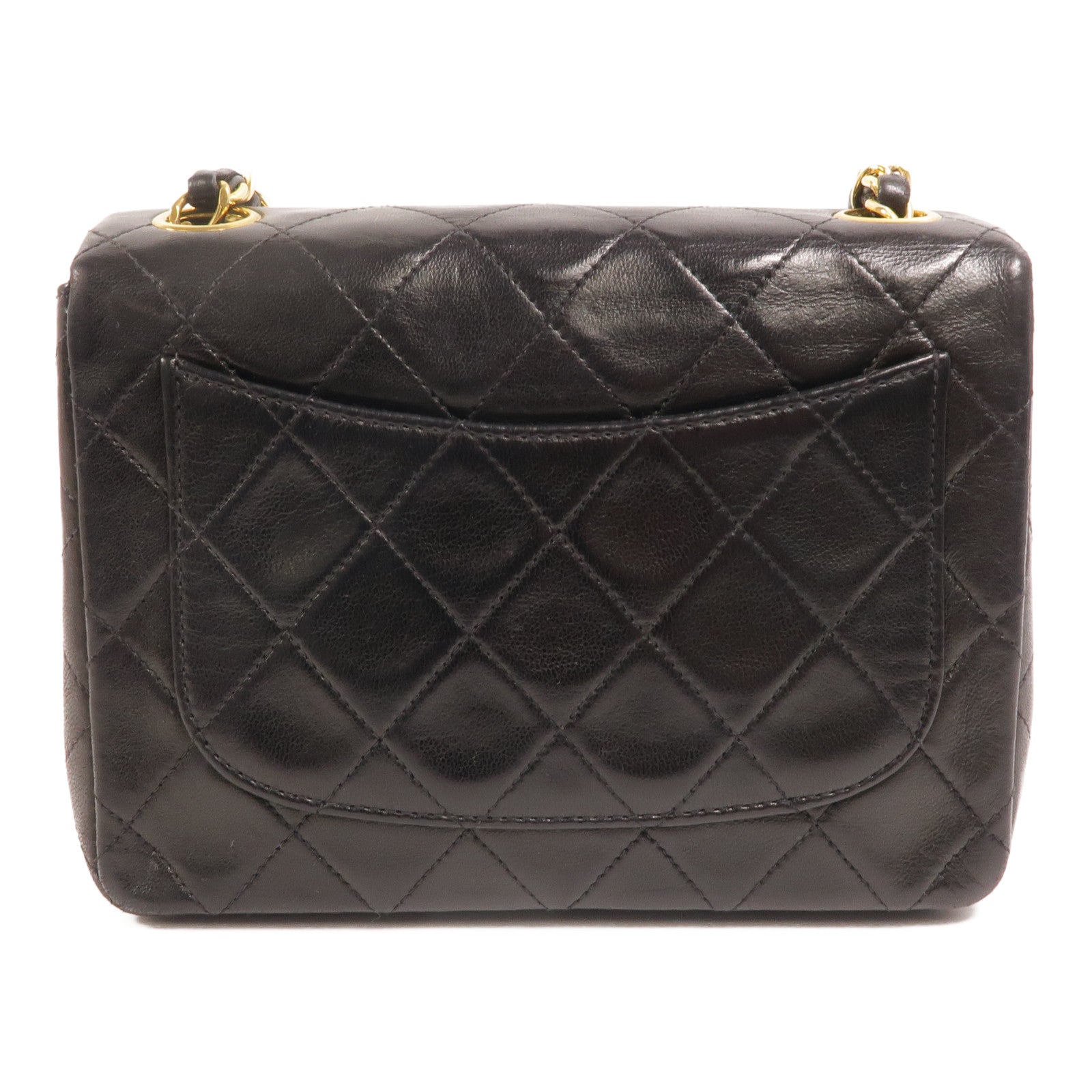 CHANEL 羊皮皮革Vintage Classic 17鏈帶肩背袋