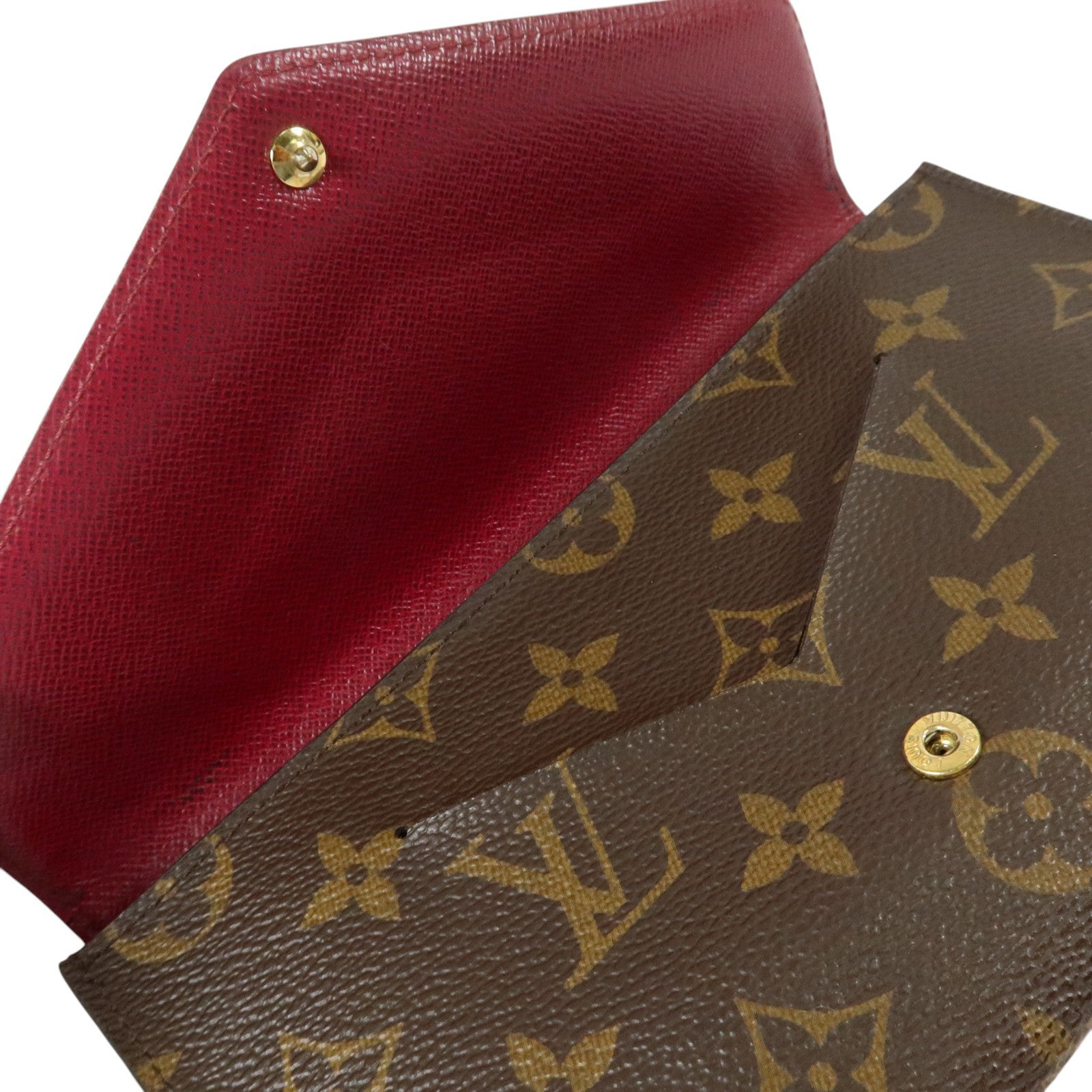 LOUIS VUITTON Monogram Jeanne Wallet金扣長錢包