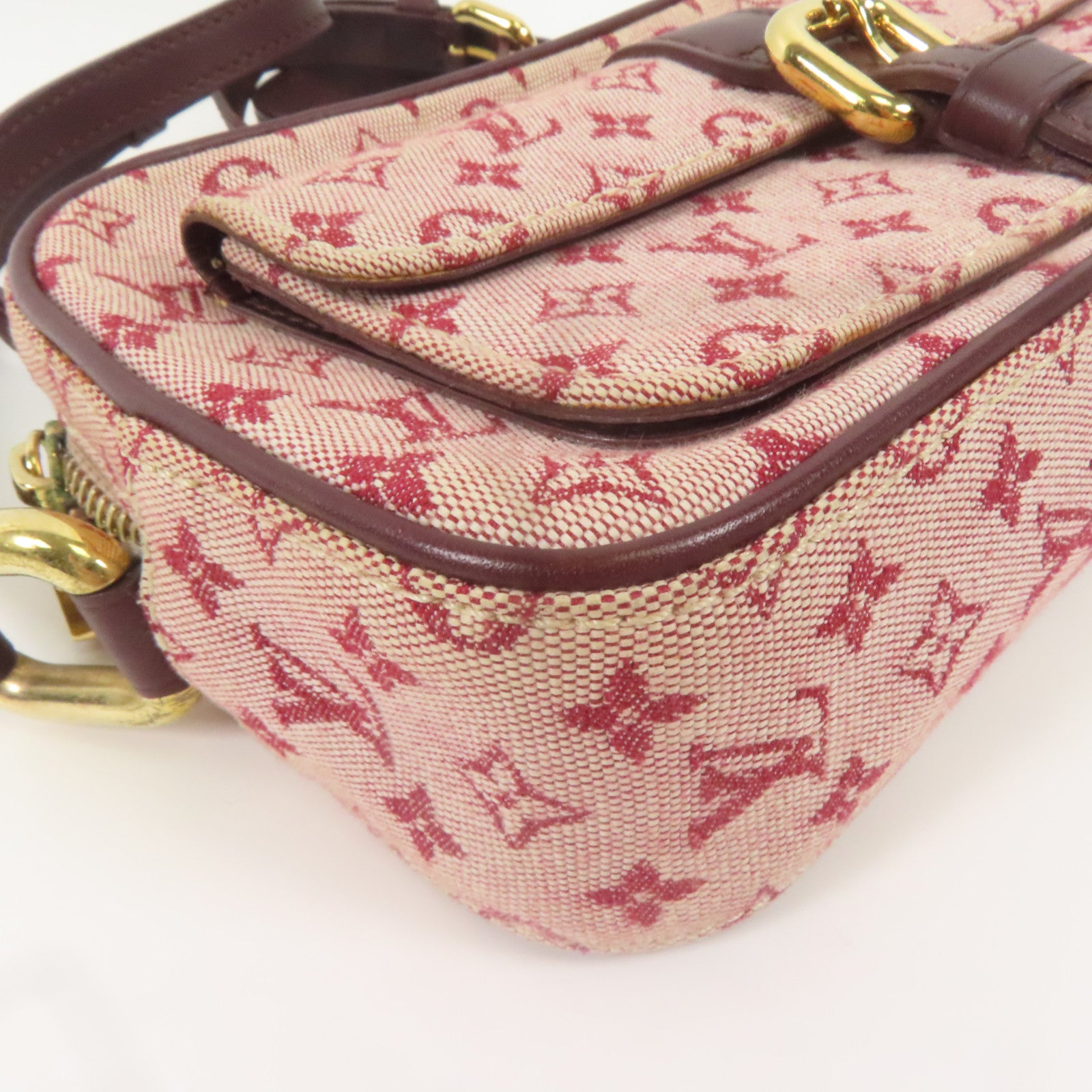 LOUIS VUITTON Monogram Mini Juliet金扣肩背袋粉紅色