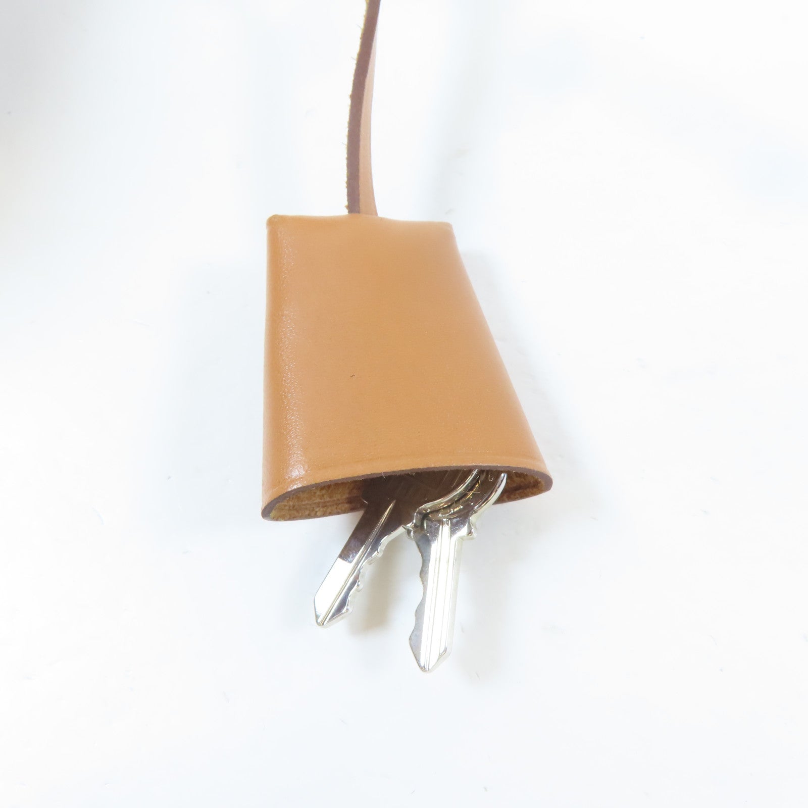 HERMES 帆布Herbag PM銀扣手挽肩背兩用袋Cuivre/橙紅色