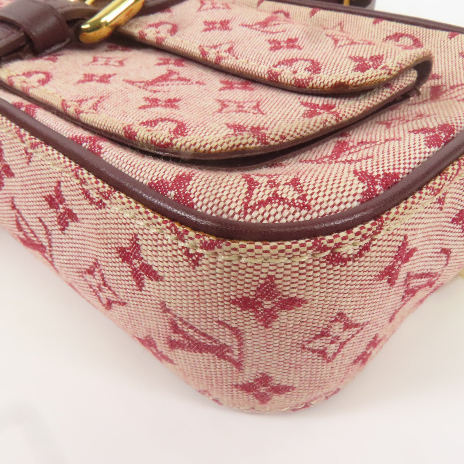 LOUIS VUITTON Monogram Mini Juliet金扣肩背袋粉紅色