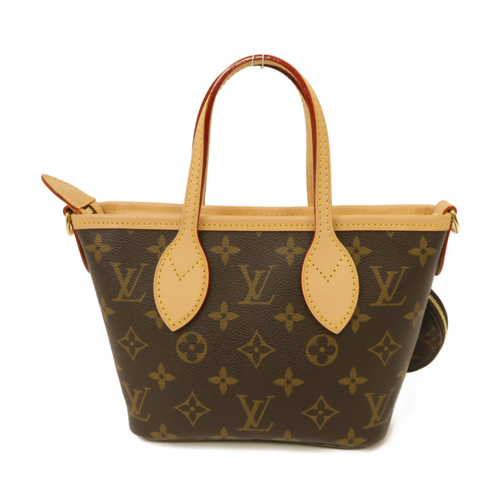 LOUIS VUITTON Monogram Neverfull BB 2 Way Shoulder Bag金扣手挽肩背兩用袋啡色