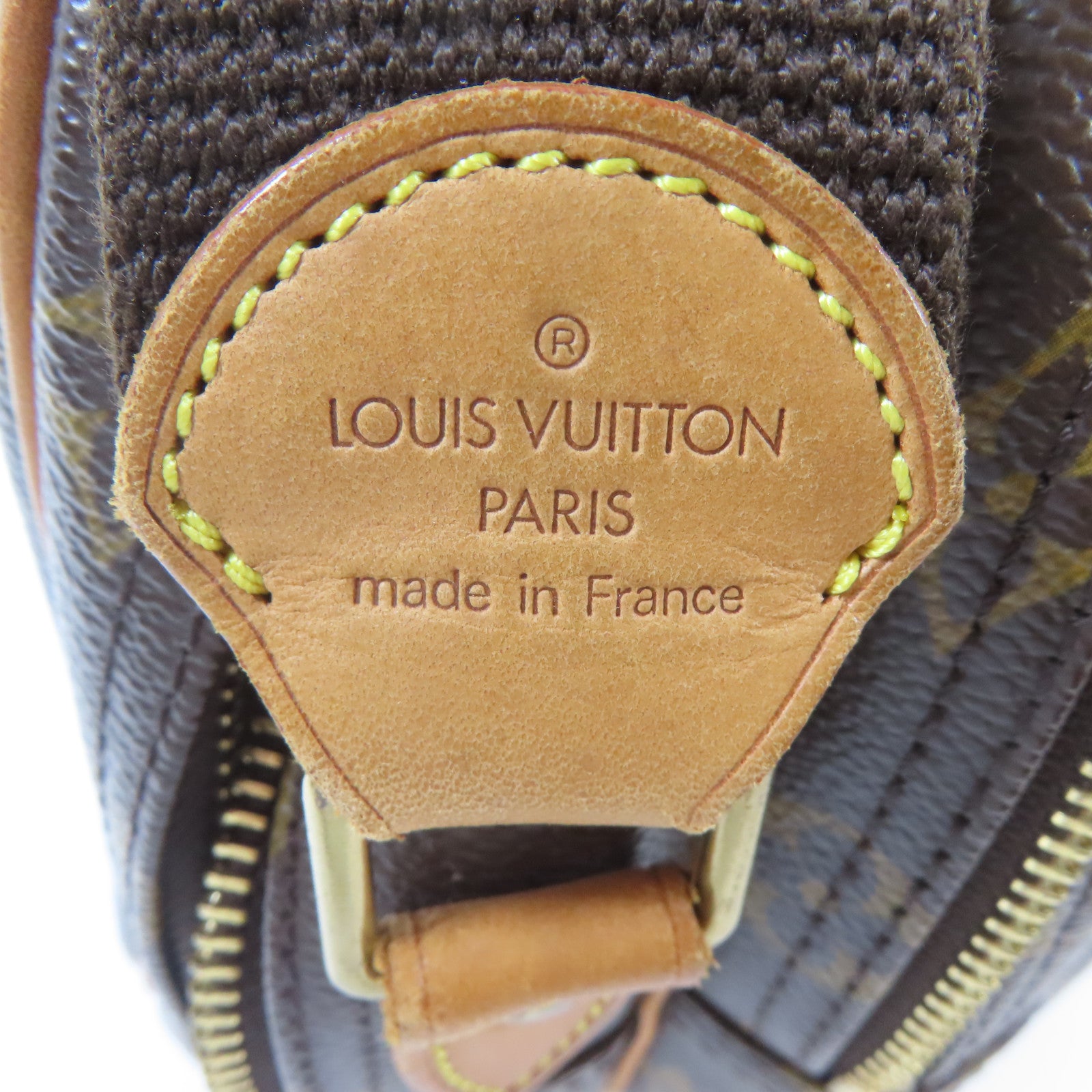 LOUIS VUITTON Monogram Reporter PM金扣肩背袋啡色