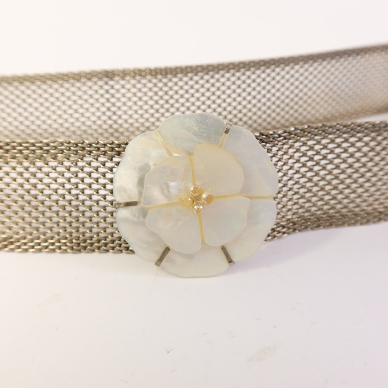 CHANEL 金屬/貝殼Belt皮帶