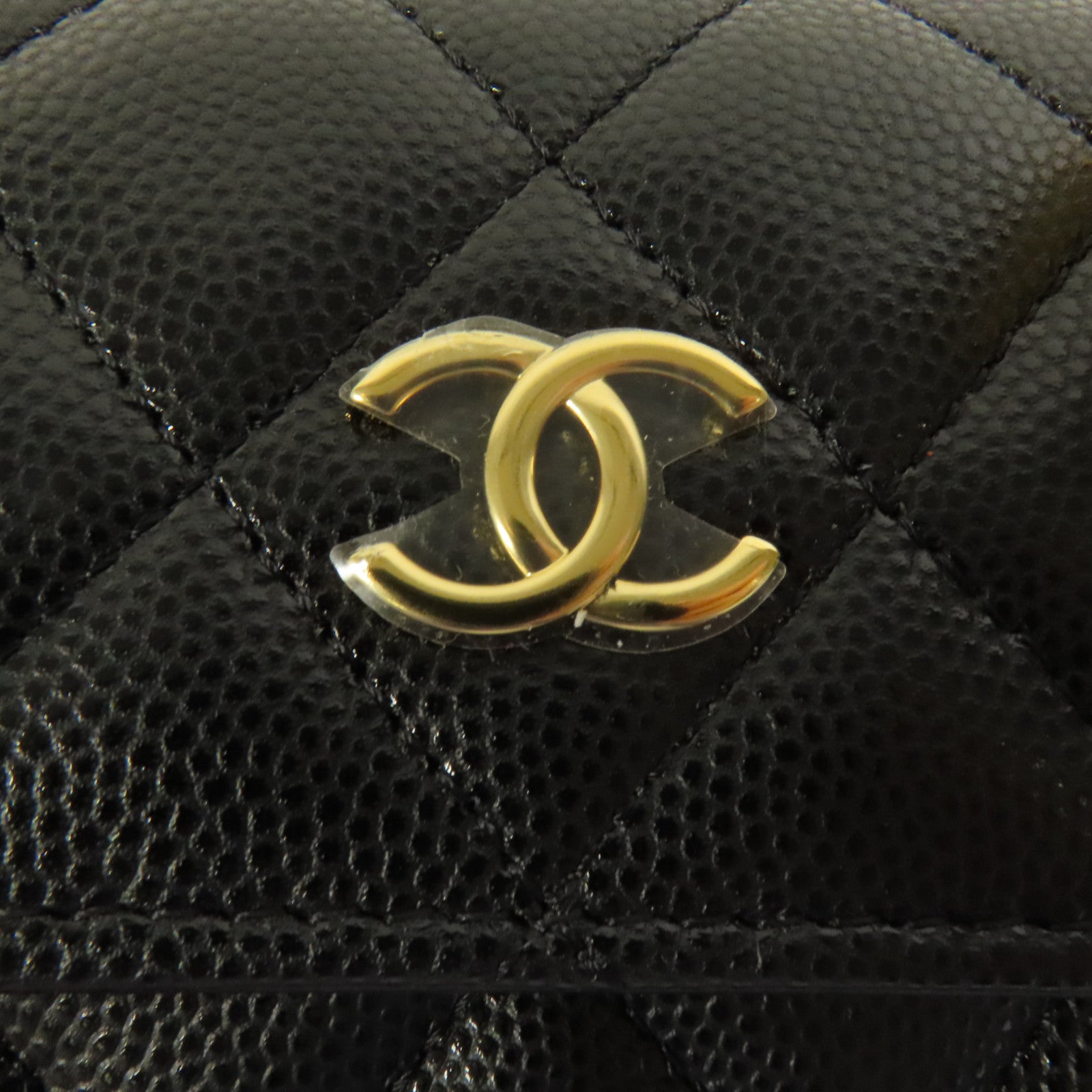 CHANEL 牛皮皮革Chain Shoulder金扣鏈帶肩背袋