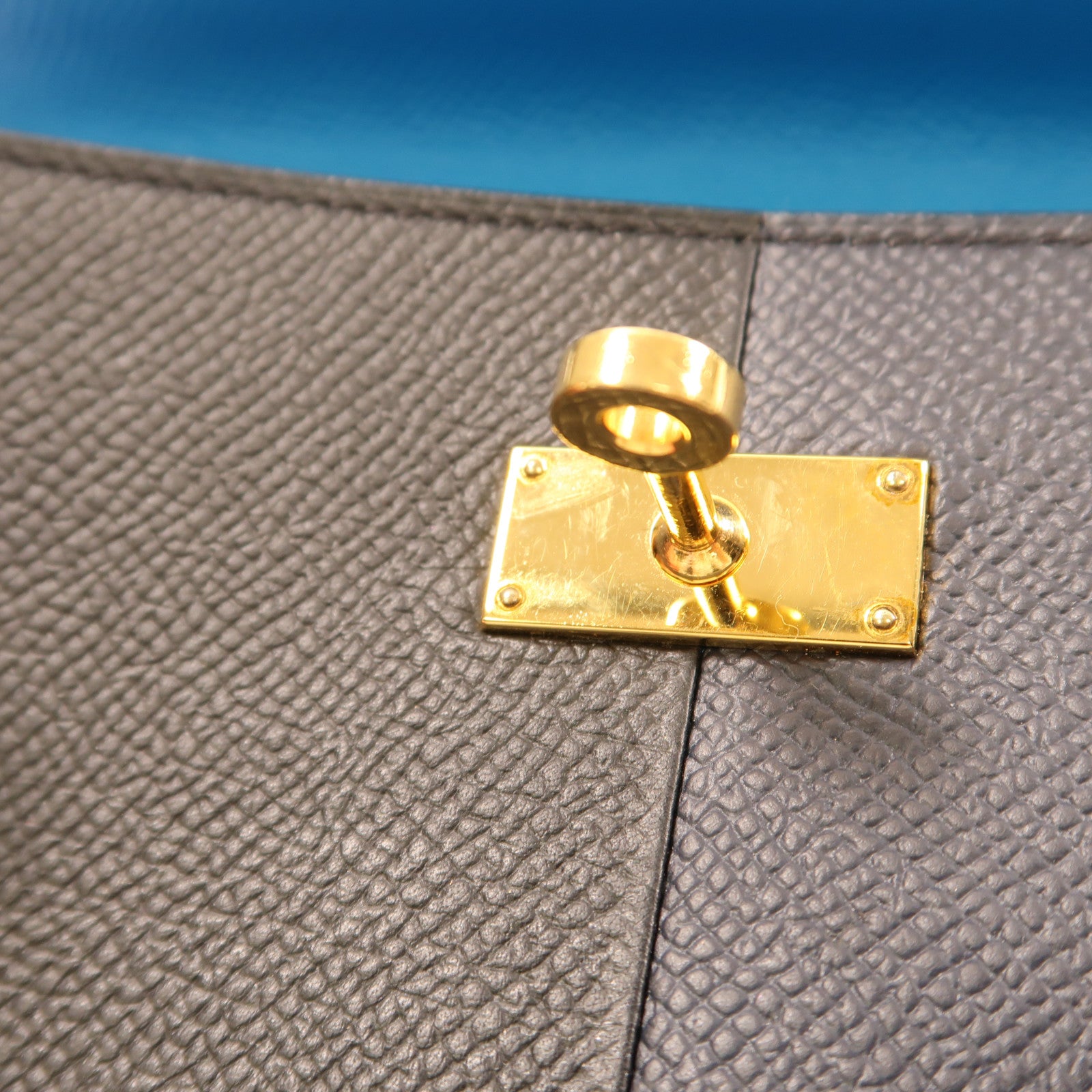 HERMES 【激減優惠】Epsom皮革Kelly To Go金扣肩背袋