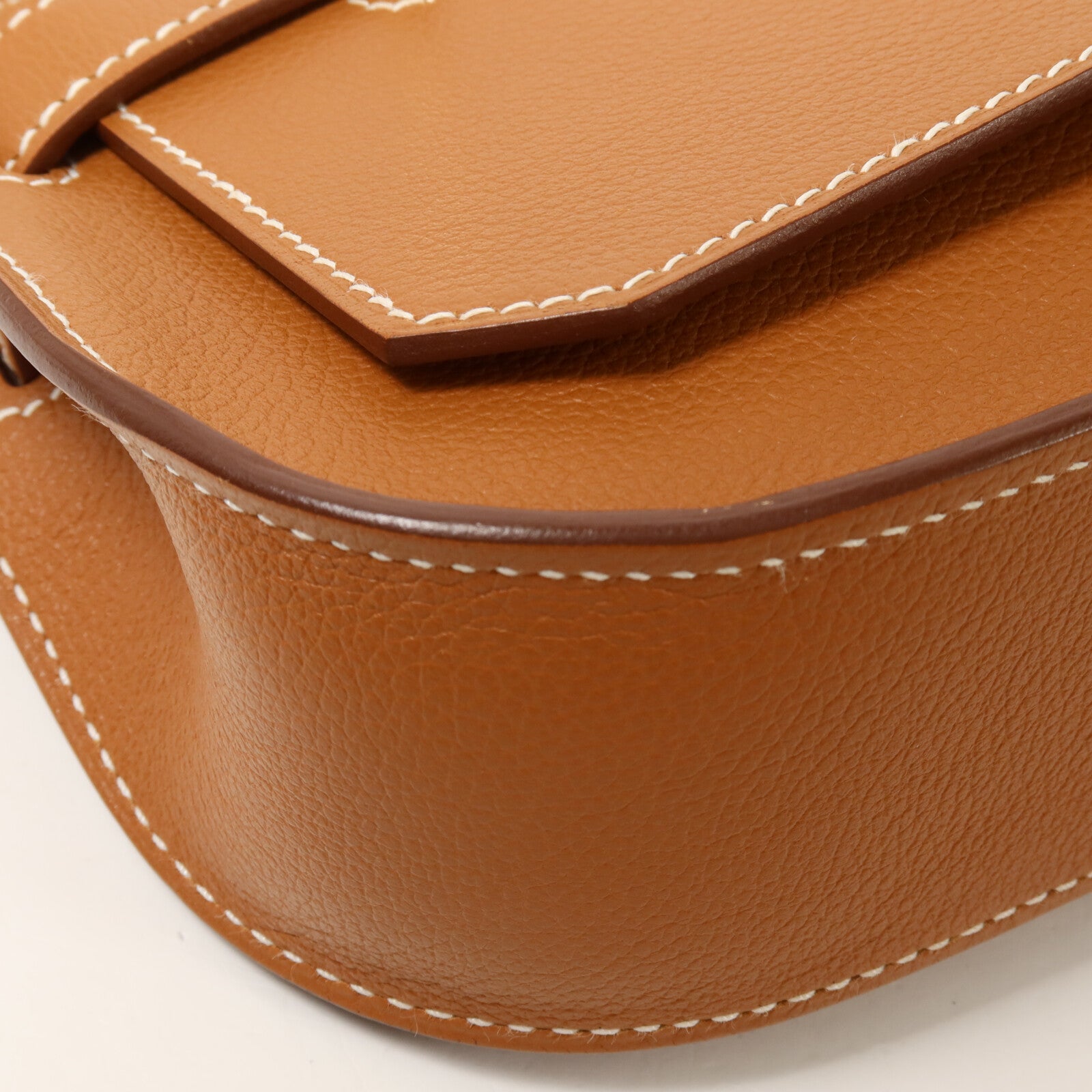 HERMES Evercolor皮革Mini Jypsiere肩背袋Gold
