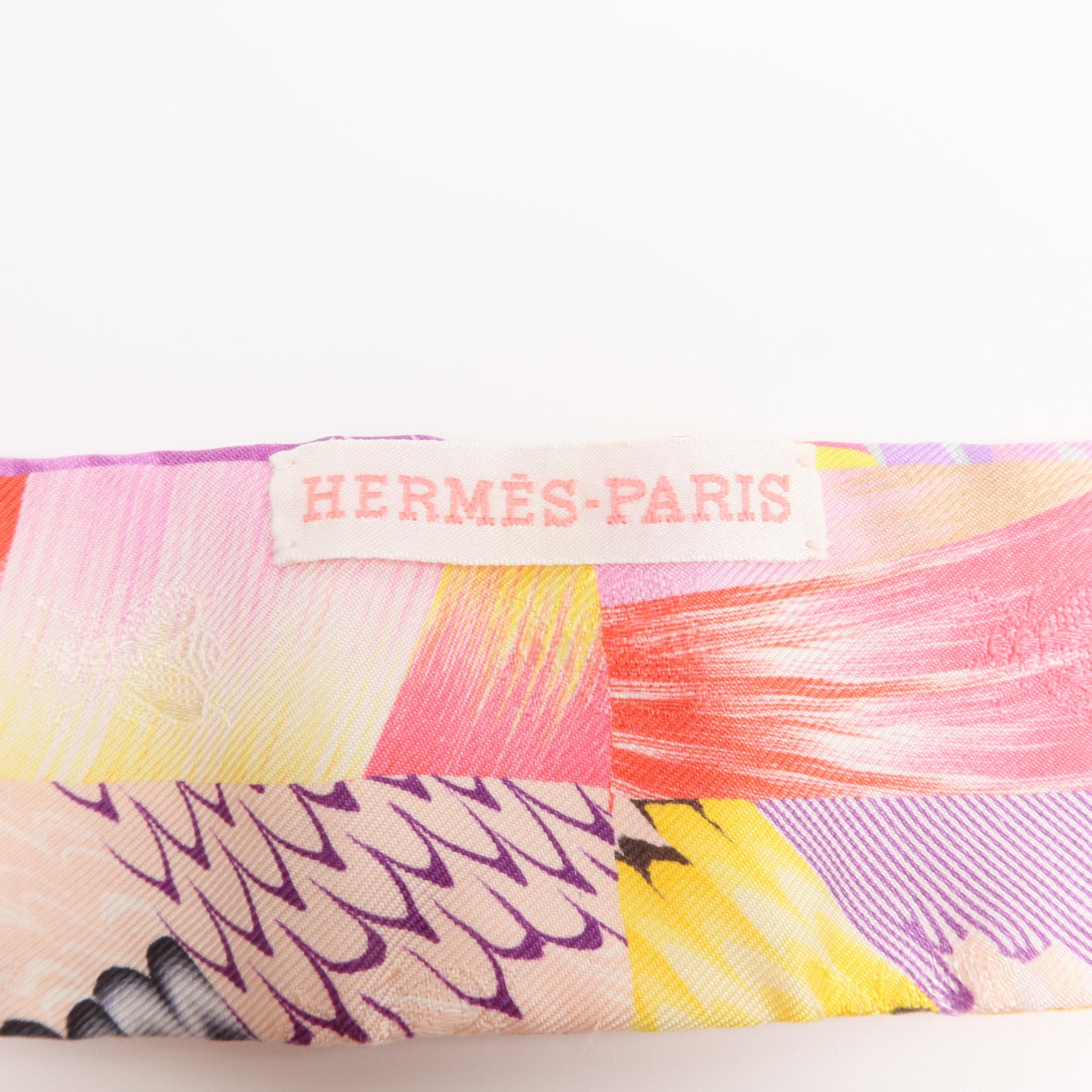 HERMES 絲質Marbie Silk Twilly絲巾