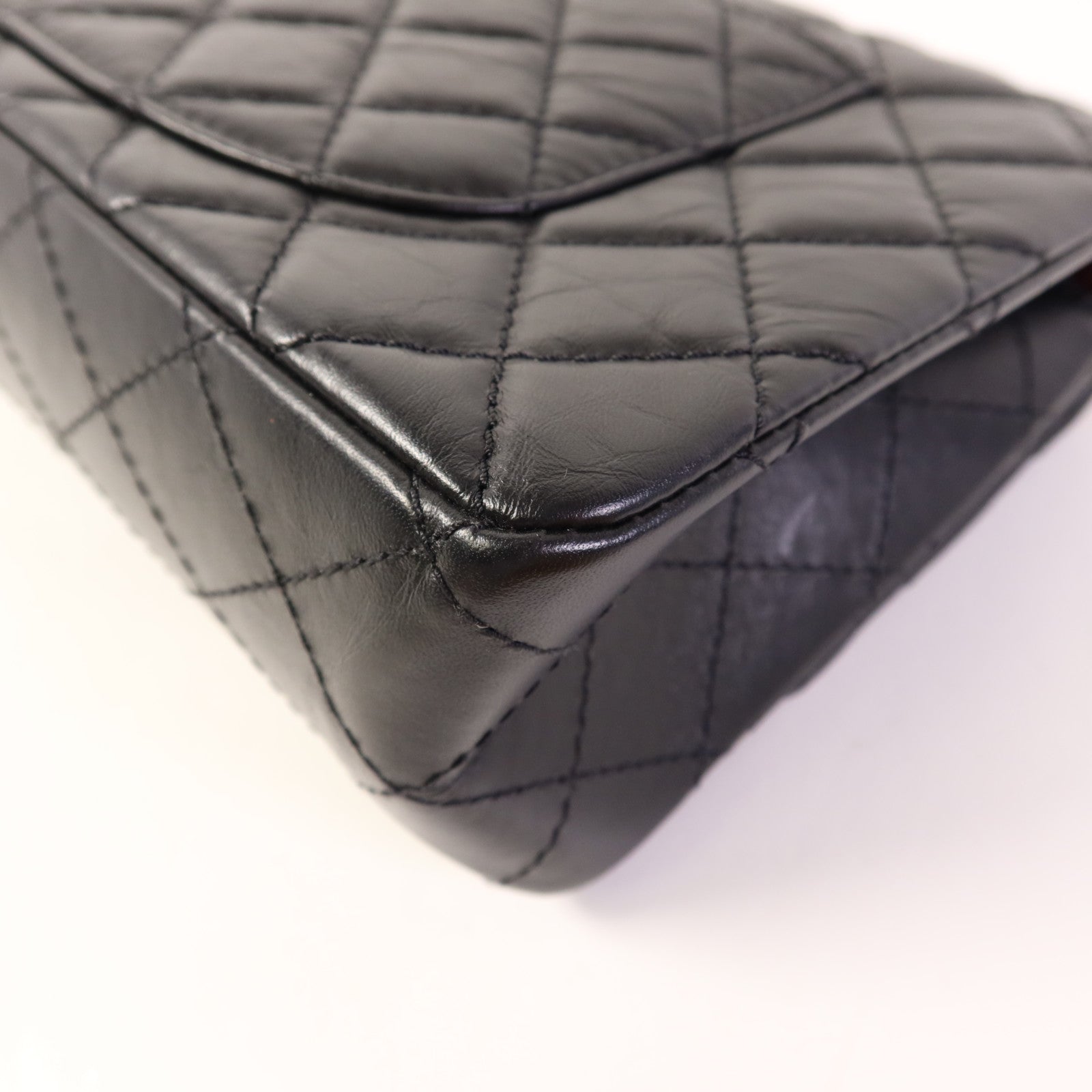CHANEL 牛皮皮革2.55 Large金扣鏈帶肩背袋